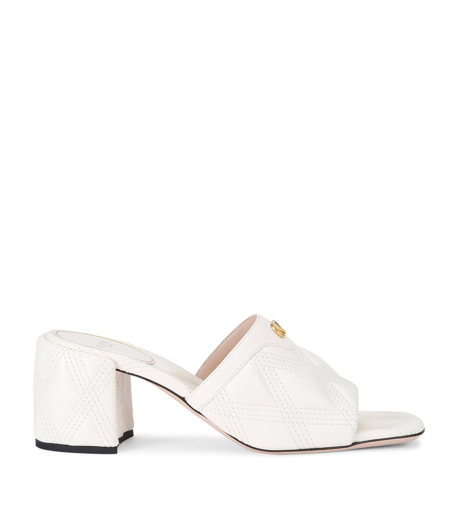 Valentino Garavani Quiltie 67 Heeled Mules 60 White Image 1