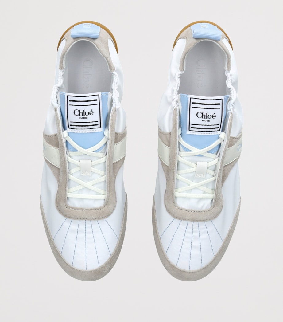 Leather Kick Sneakers PALE BLUE Image 4