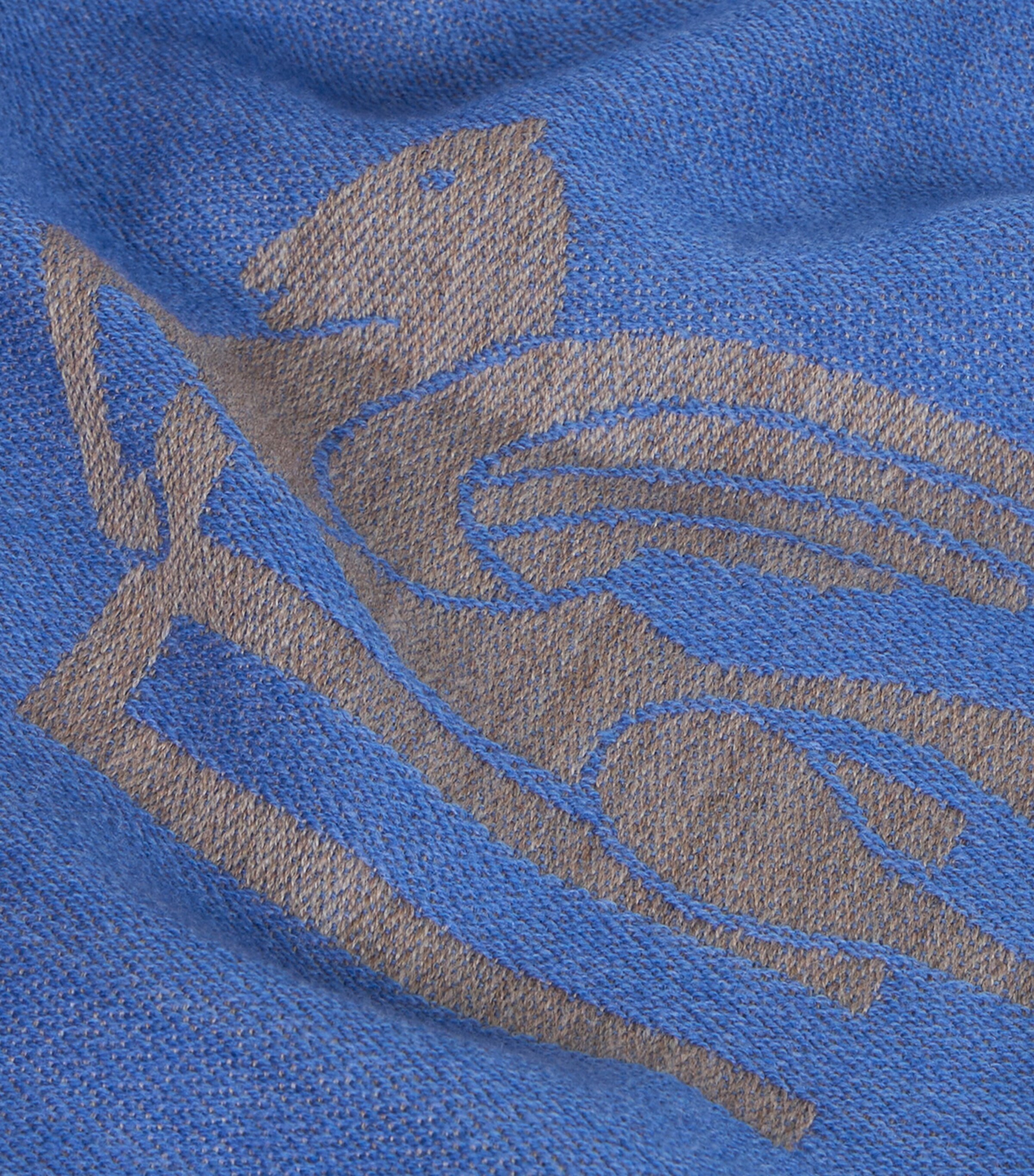 Etro Wool Alocasia Throw (140cm x 180cm) Blue Image 4