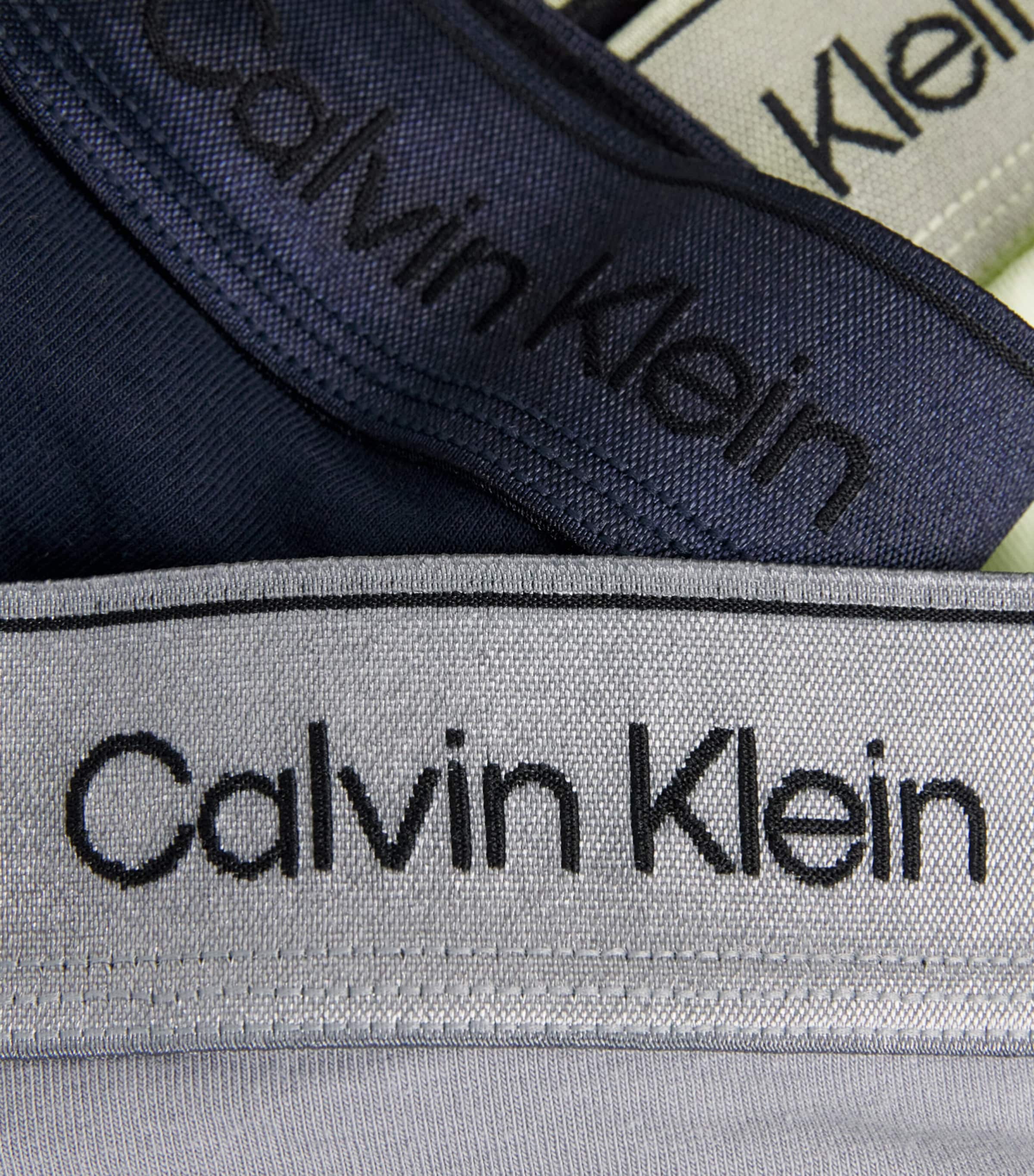 Calvin Klein Mens Stretch-Cotton Icon Star Boxer Briefs (Pack of 3) Sl/crm/grey Image 5