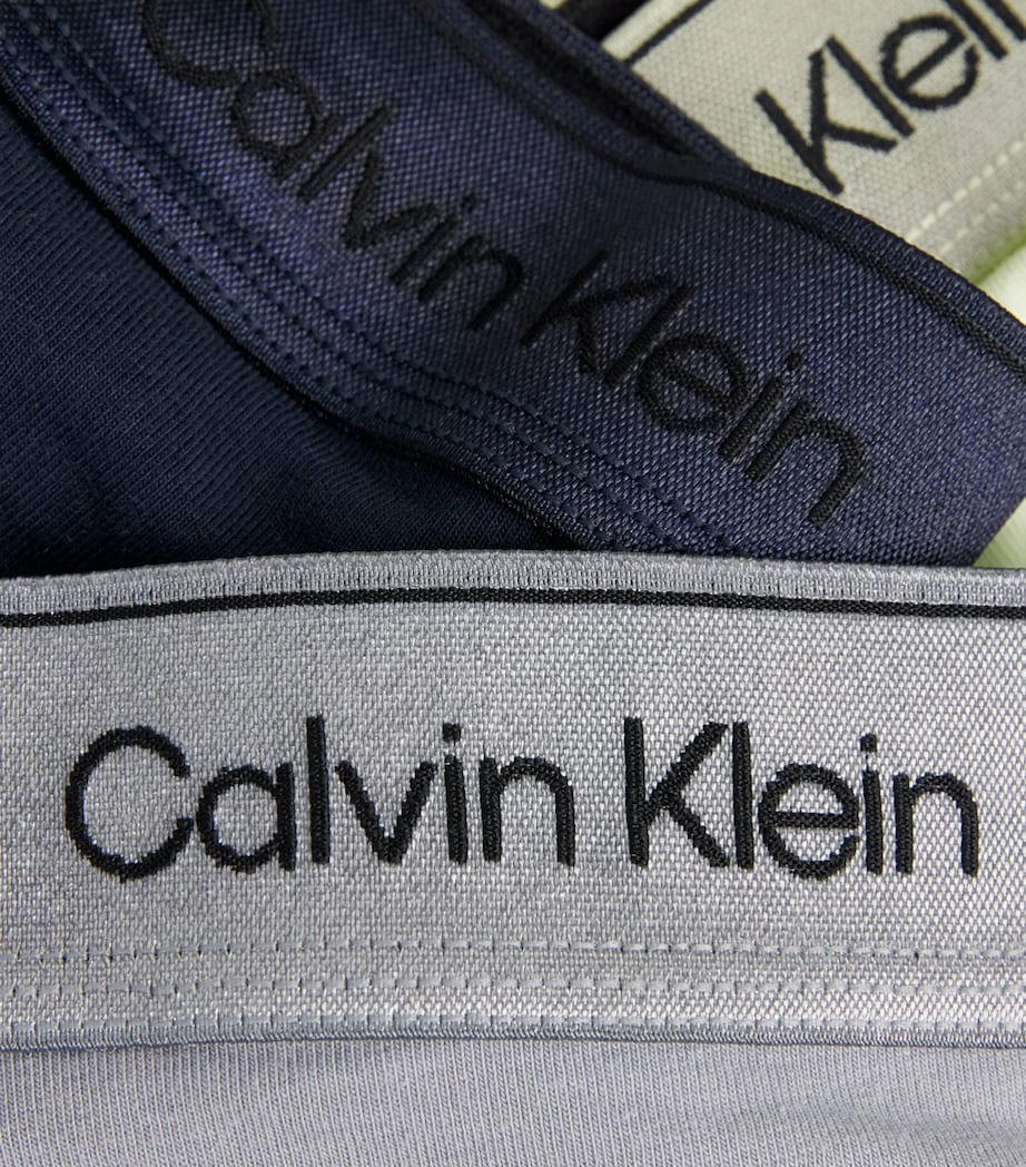 Calvin Klein Mens Stretch-Cotton Icon Star Boxer Briefs (Pack of 3) Sl/crm/grey Image 5