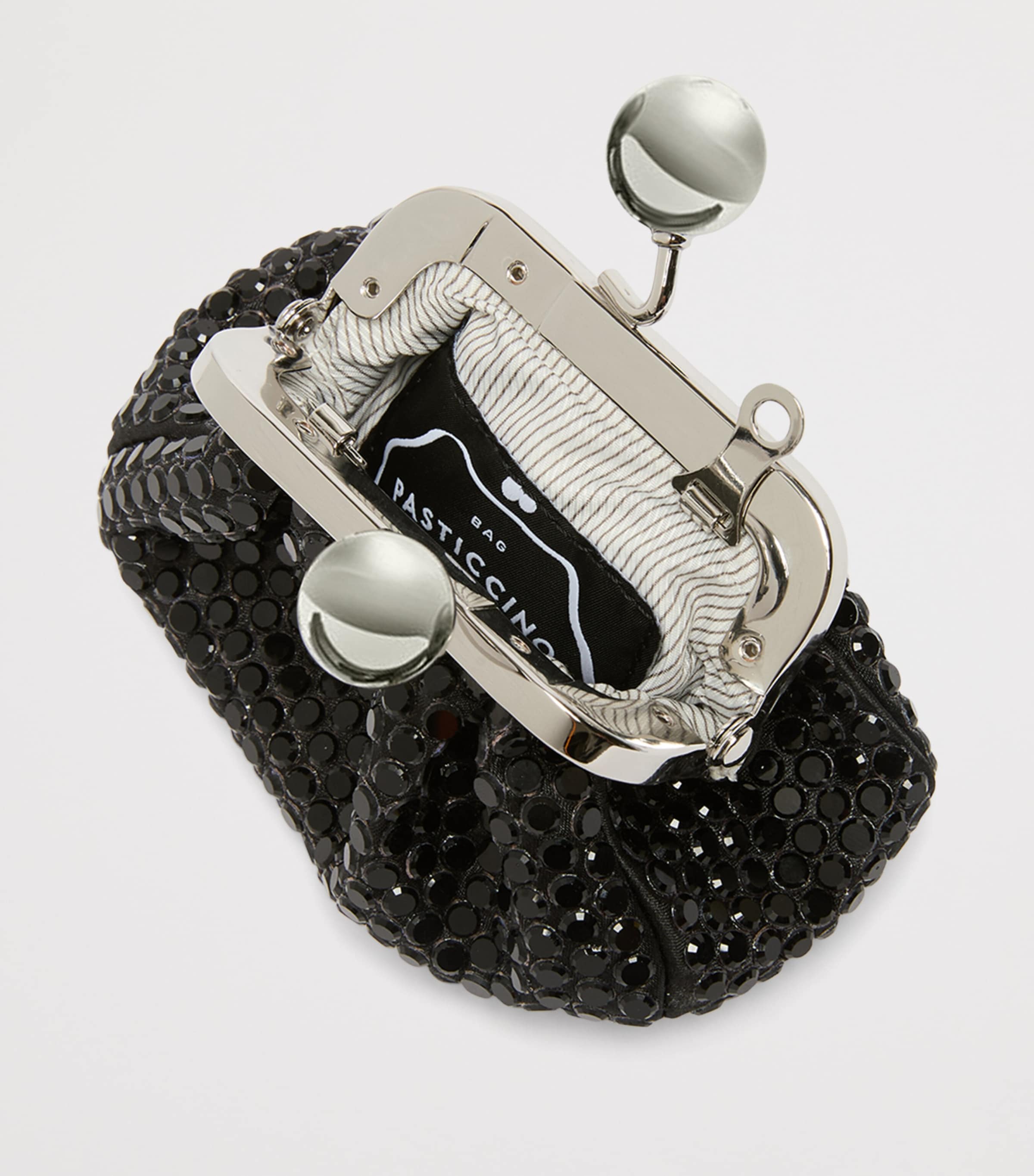 Weekend Max Mara Mini Embellished Pasticcino Clutch Bag Dark Grey Image 5