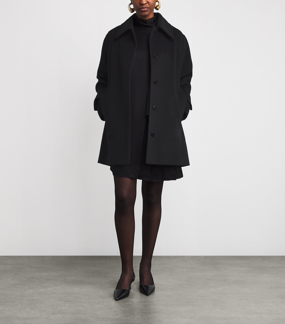 Wool-Cashmere Loti Coat BLACK Image 2