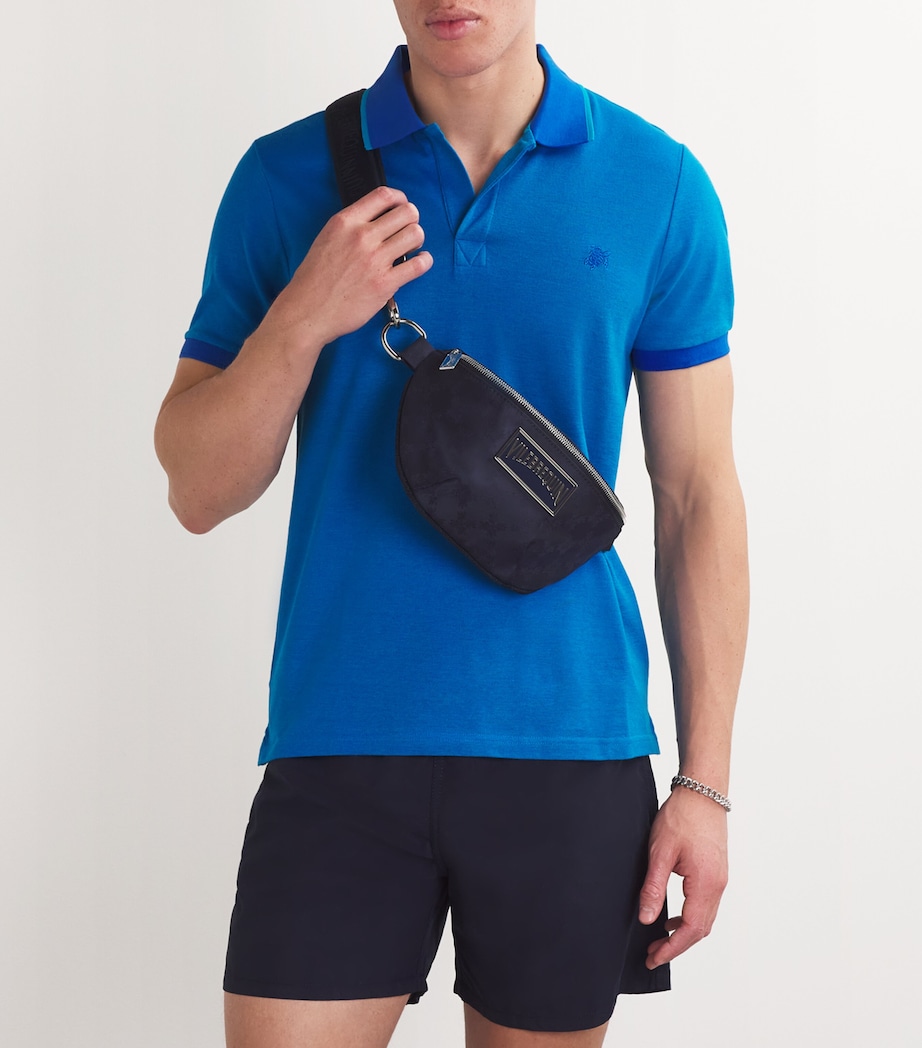 Monogram Jacquard Cross-Body Bag 390 NAVY Image 2