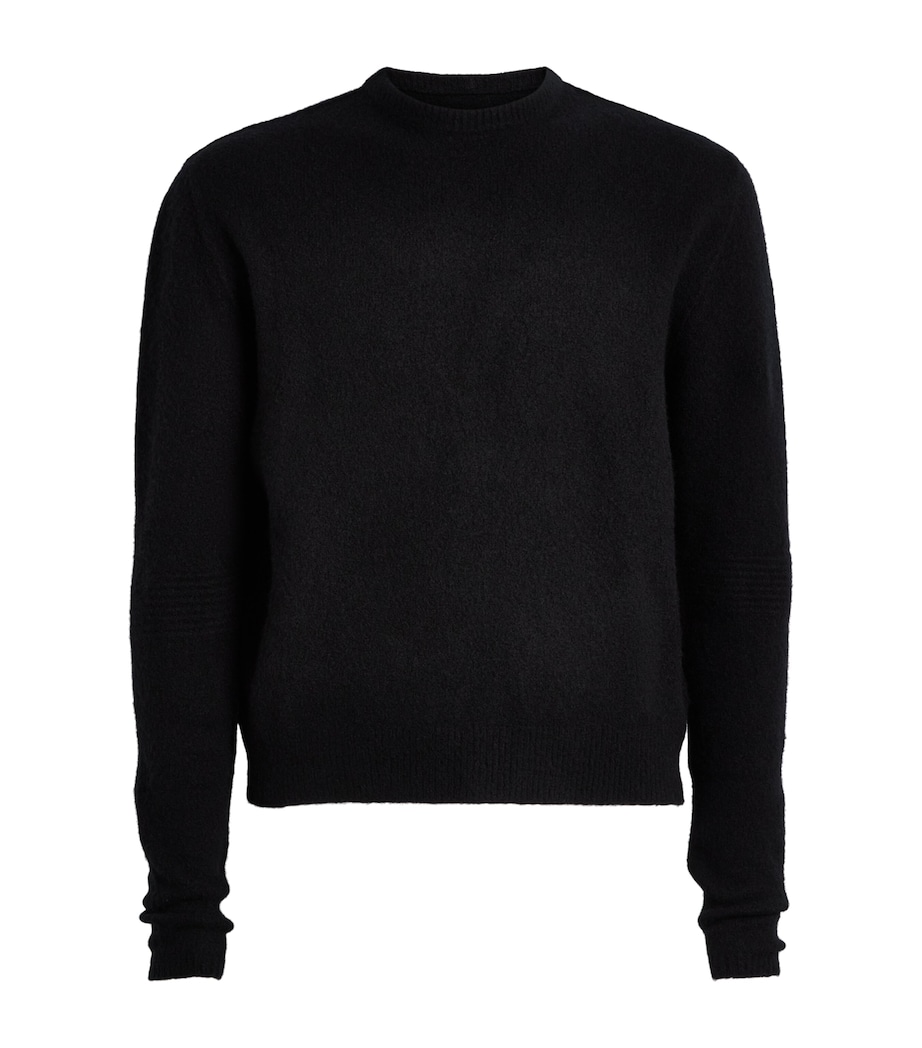 Rick Owens Mens Cashmere-Blend Crew-Neck Sweater Black Image 1