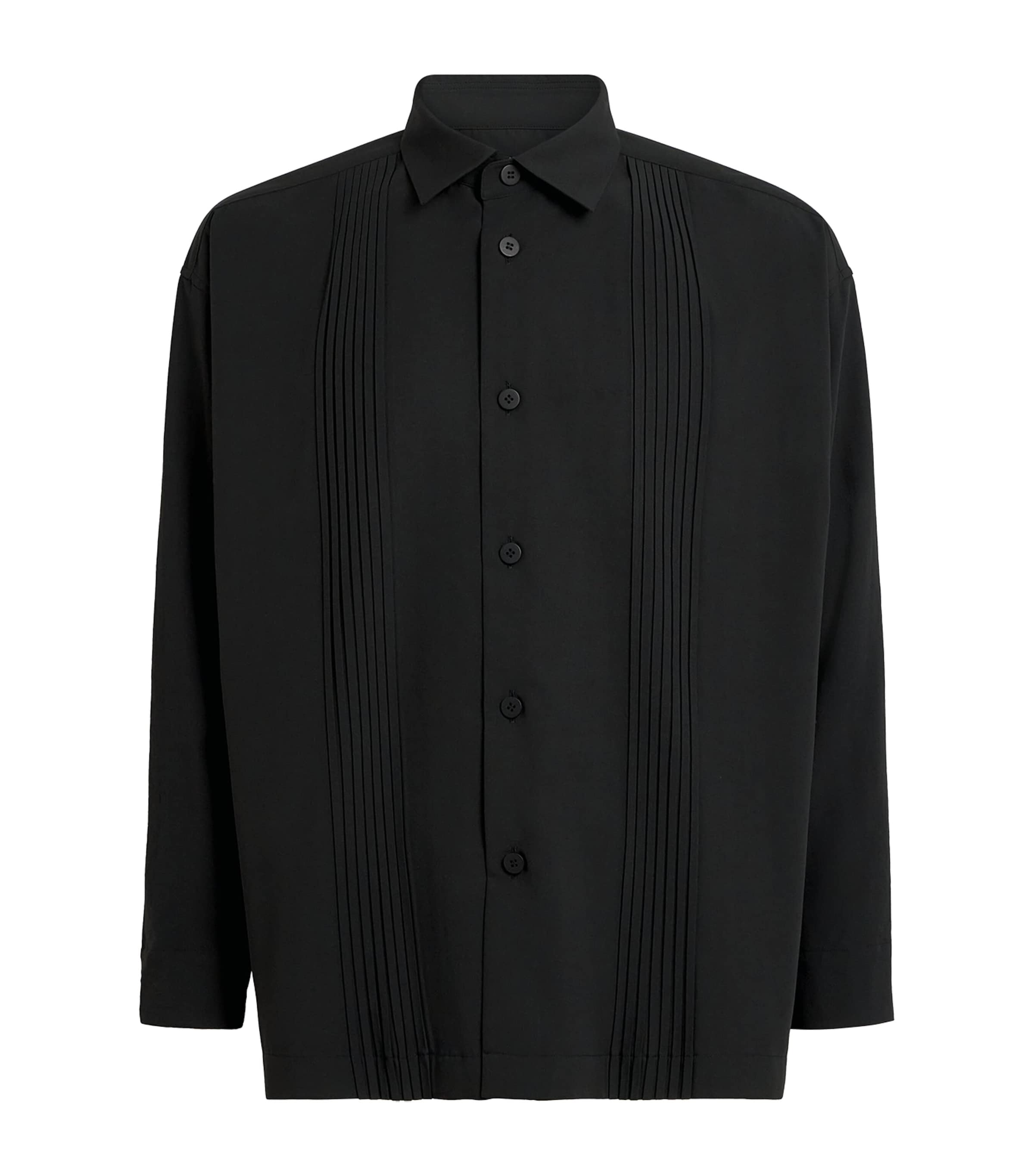 Im Men Air Pleats Shirt In Black