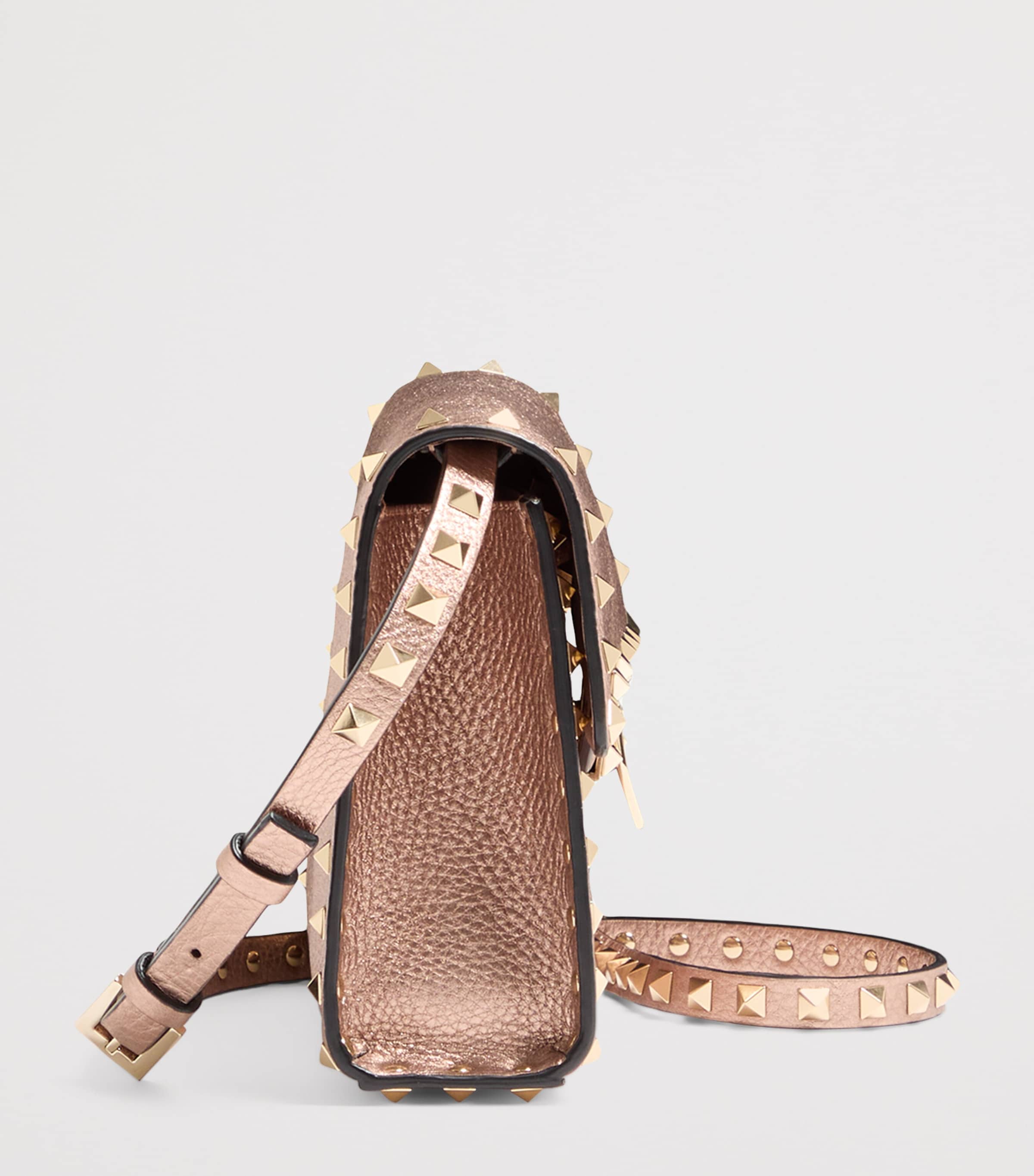 Small Leather Rockstud Shoulder Bag GF9 Image 3