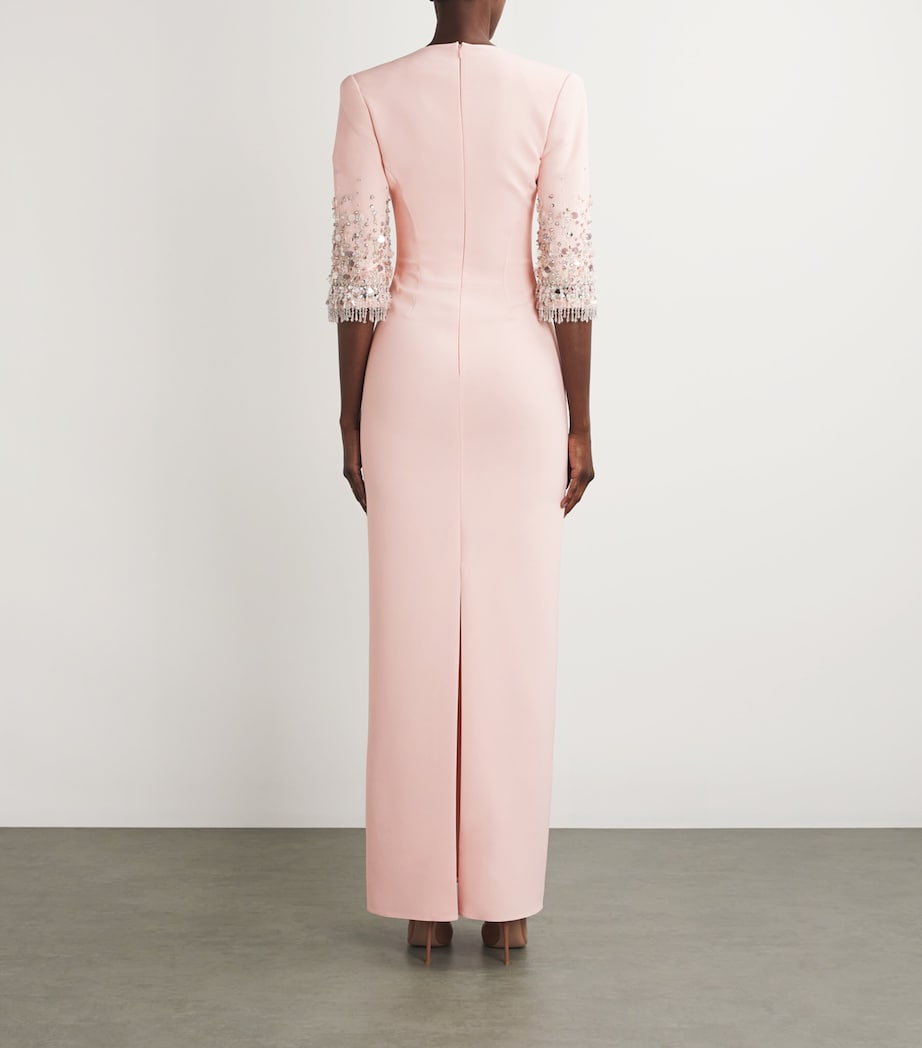 Crepe Embellished Ruth Gown BUNNY 494 Image 3