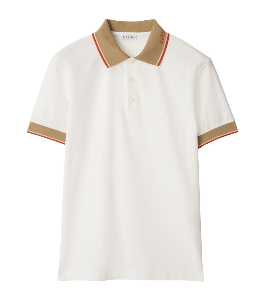 Logo-Collar Polo Shirt CHALK Image 1