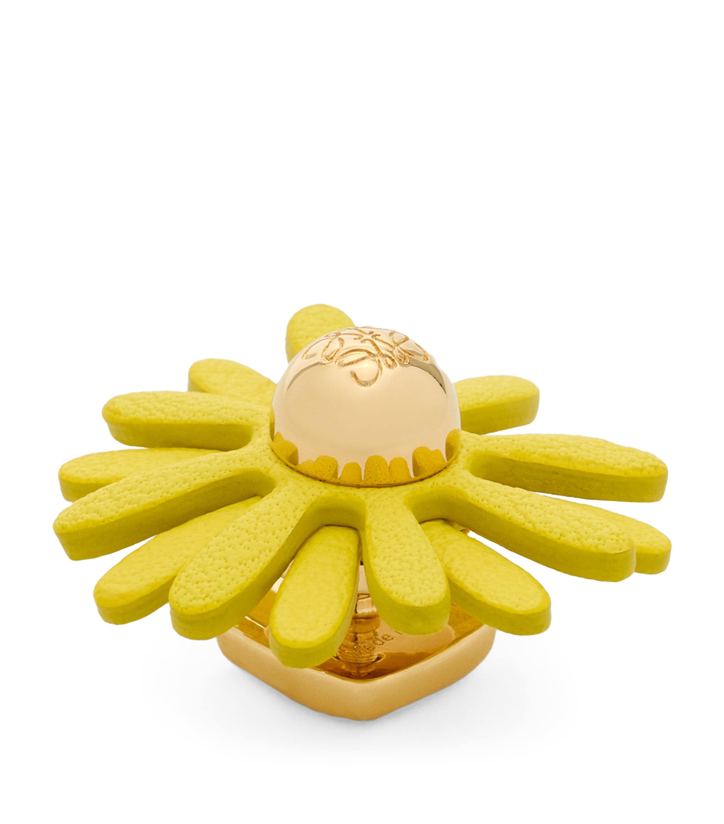 ◆LOEWE◆ポーラ・イビサ・レザー・トリム・フラワー・ピン LOEWE x Paula's Ibiza Leather-Trim Flower Pin | Harrods US