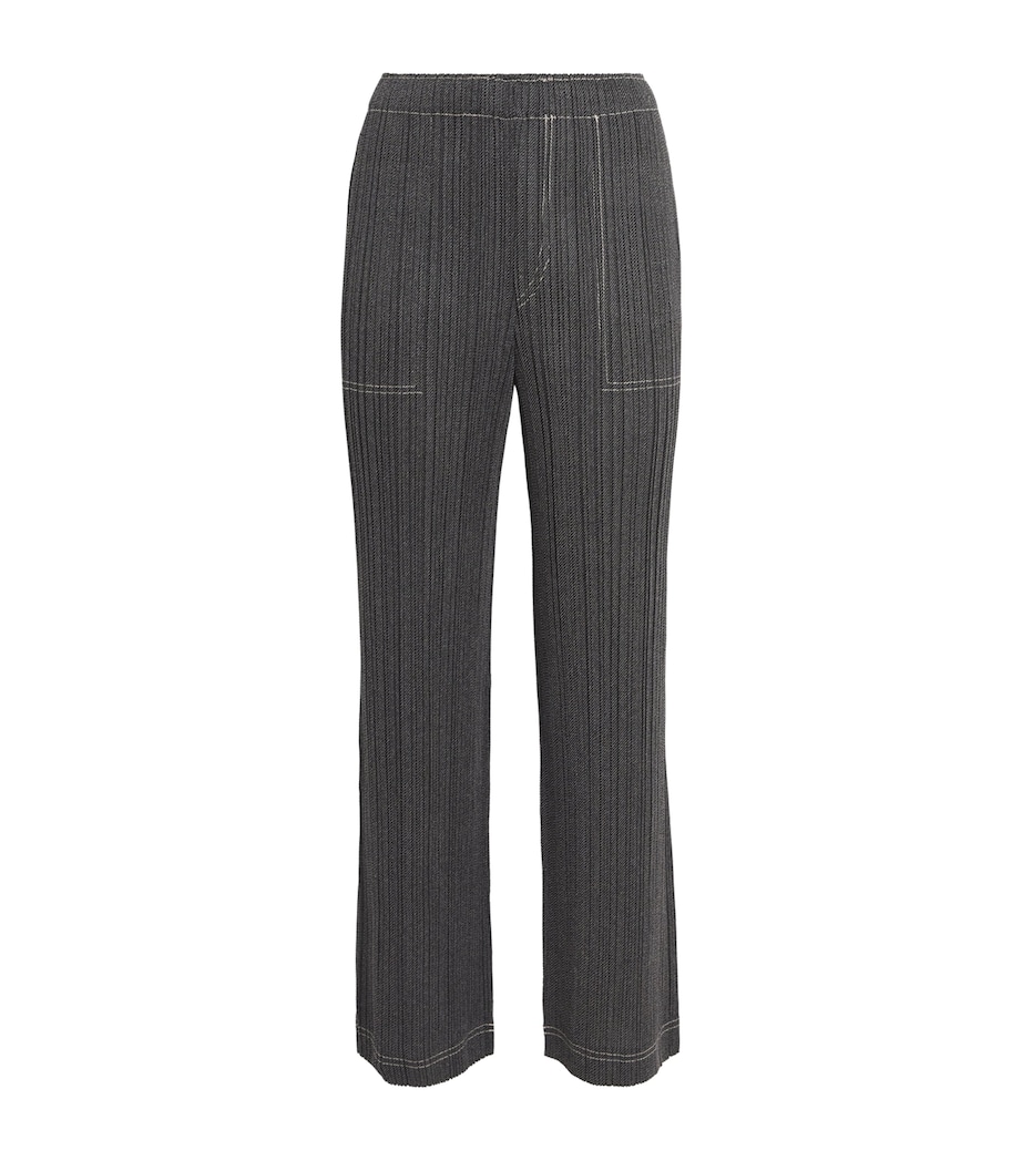 Cotton Denim Trousers BLACK Image 1