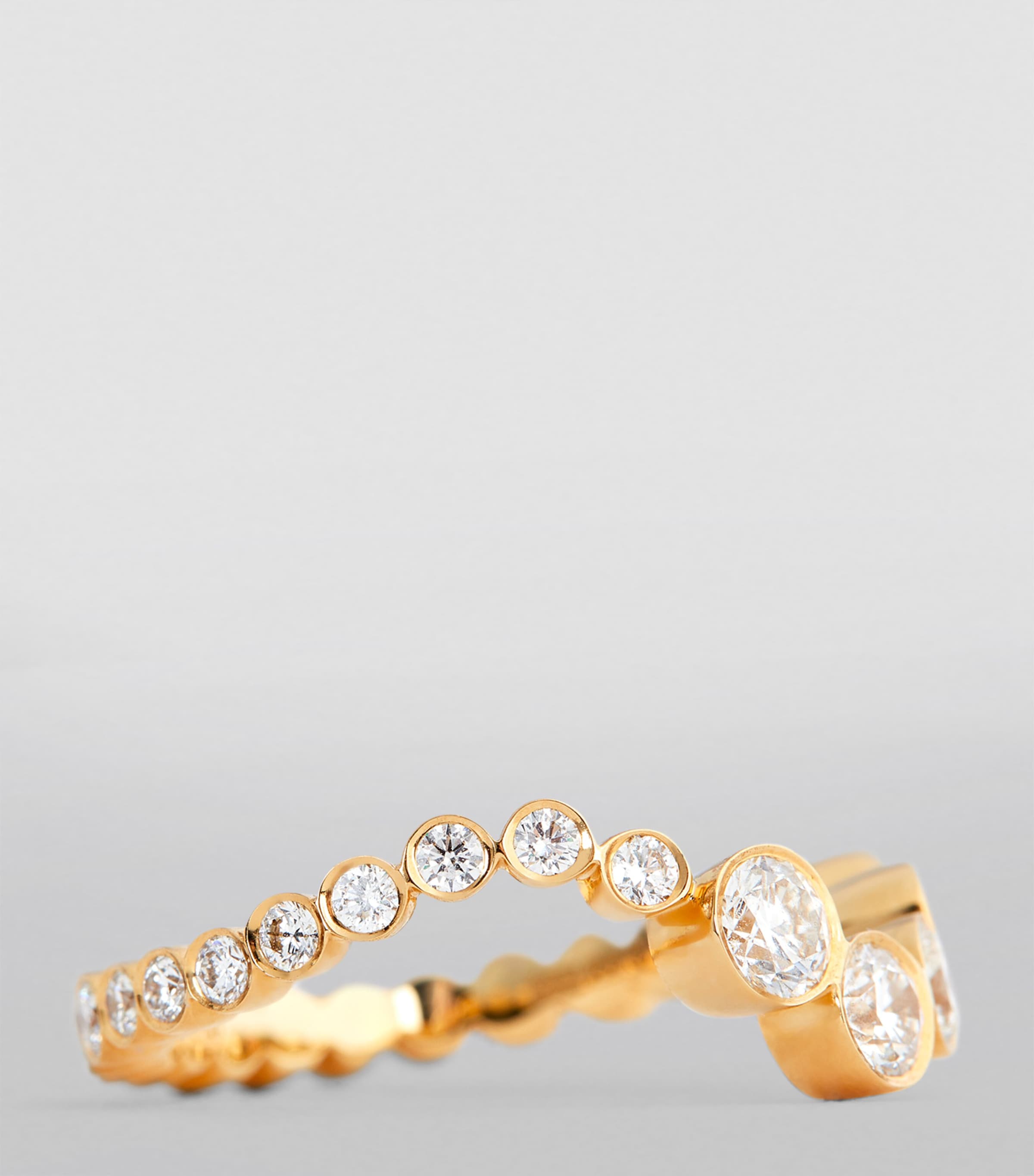 Sophie Bille Brahe Yellow Gold and Diamond Ensemble Ocean Ring Yellow Gold Image 6