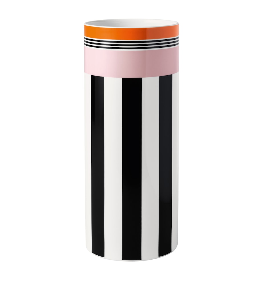 Porcelain Memphis Vase (30cm) WHITE Image 1