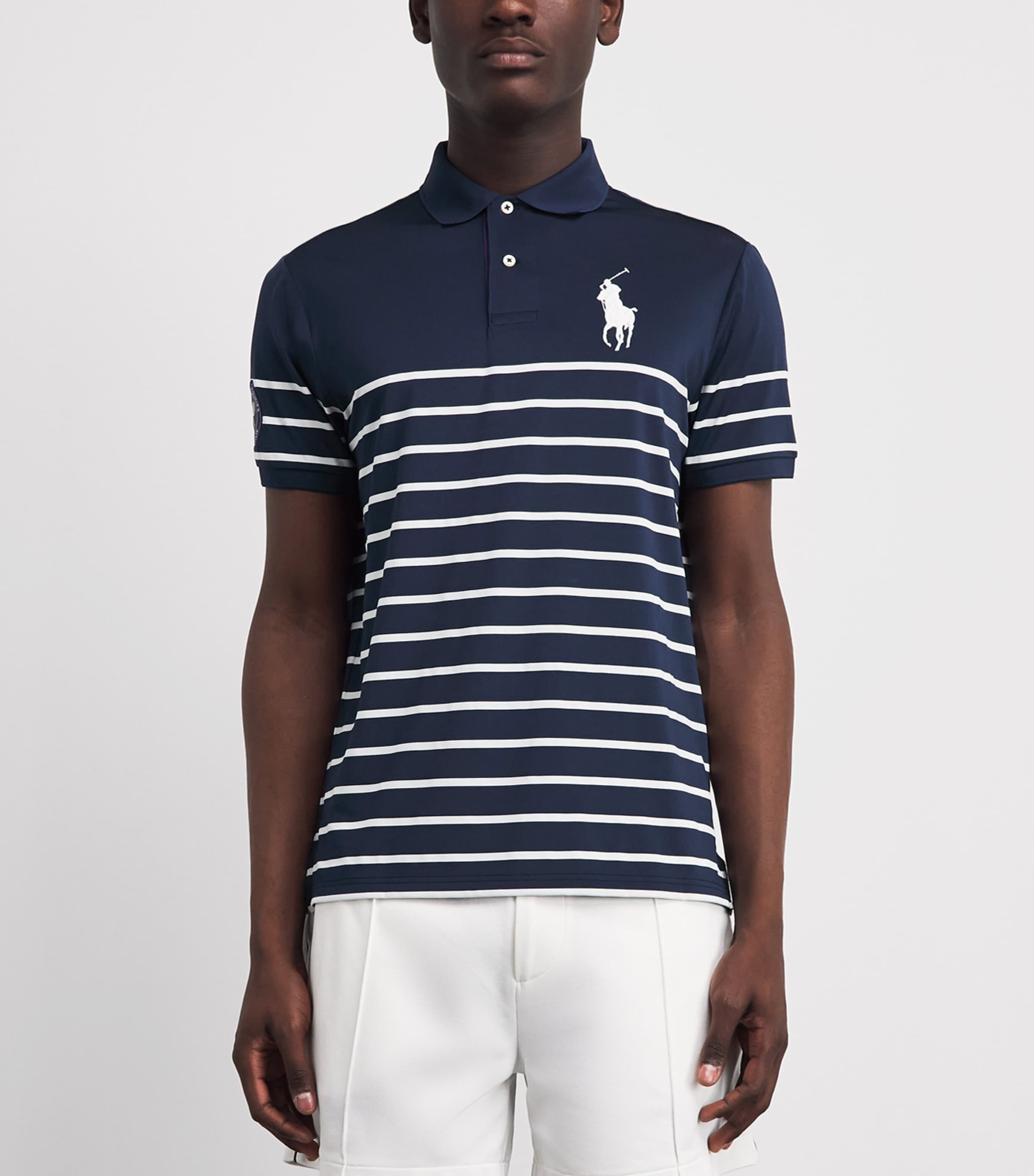 RLX Ralph Lauren Navy x Wimbledon Big Polo Pony Polo Shirt