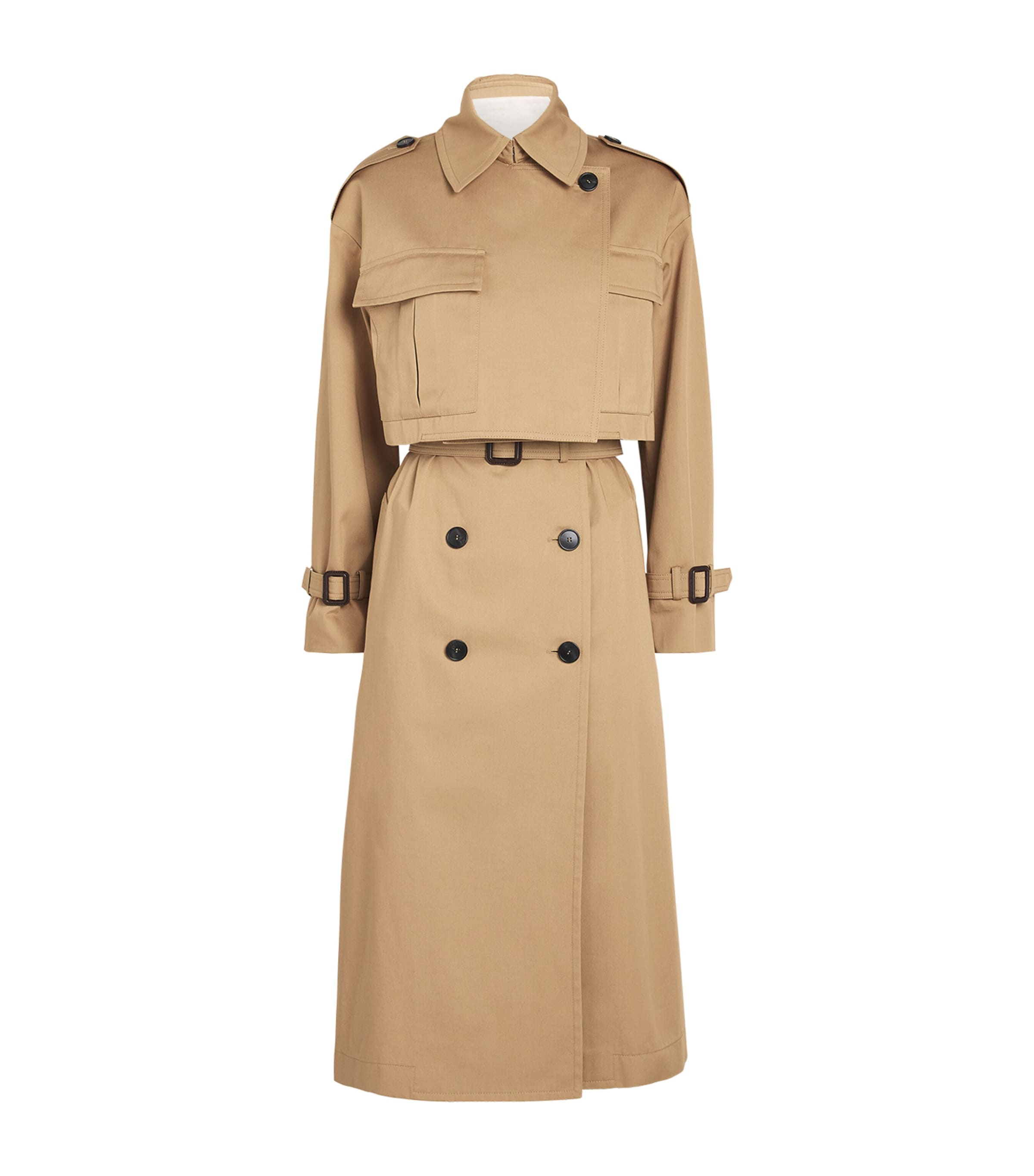 Weekend Max Mara 2-in-1 Trench Coat In Beige