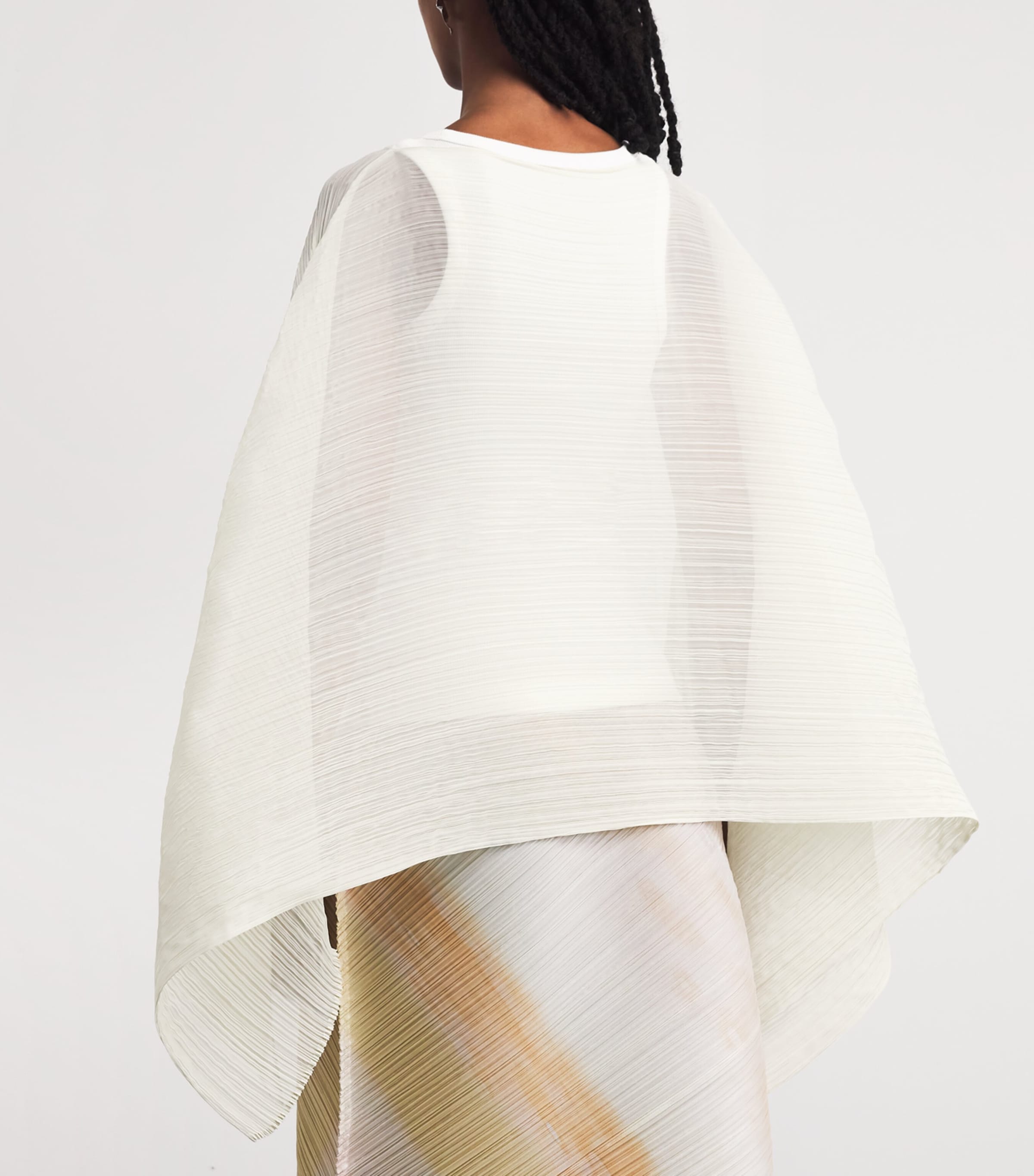 Pleats Please Issey Miyake Neutral Madame-T May Stole | Harrods UK