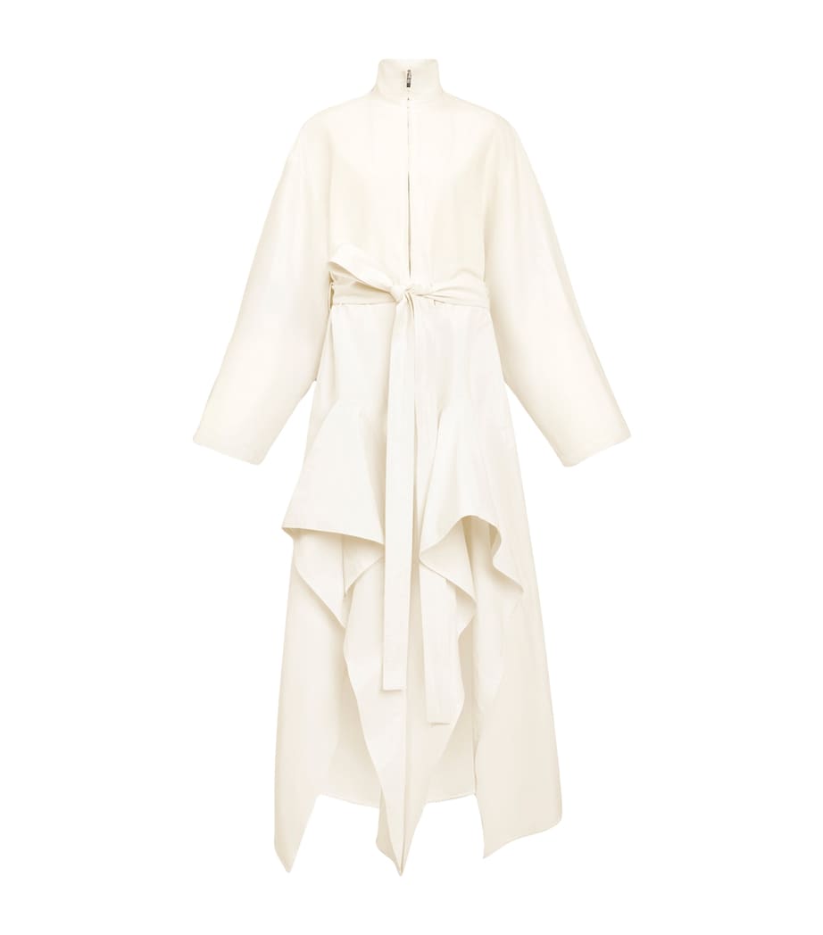 Alaïa Womens Paper-Blend Layered Jumpsuit Ivoire Image 1