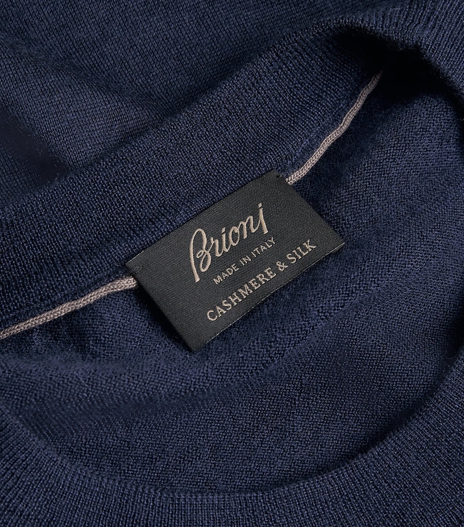 Cashmere-Silk Short-Sleeve Sweatshirt 4000 Image 5