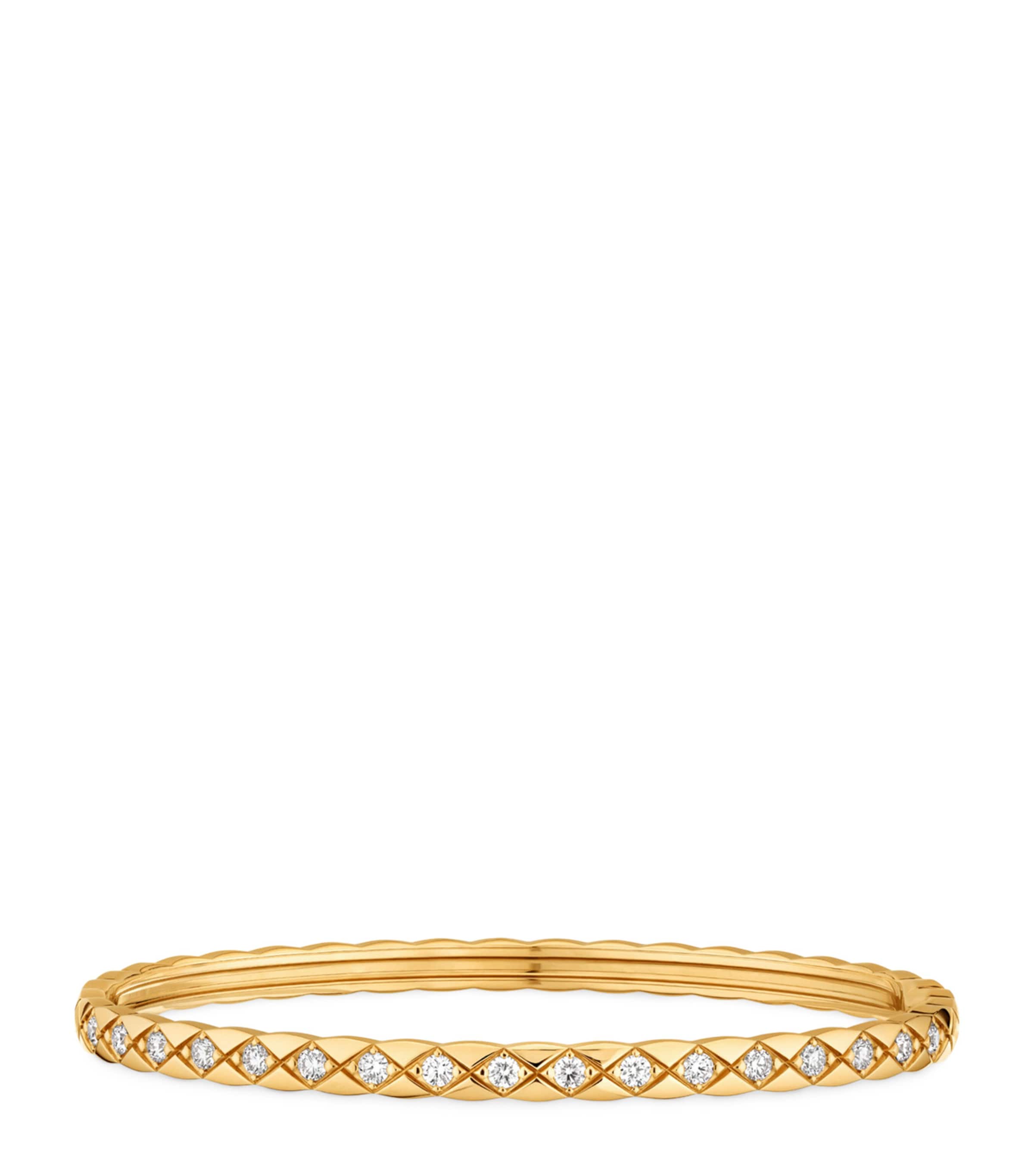 Yellow Gold and Diamond Coco Crush Bangle YELLOW Image 1