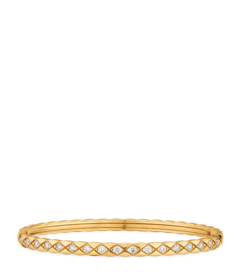Yellow Gold and Diamond Coco Crush Bangle YELLOW Image 1