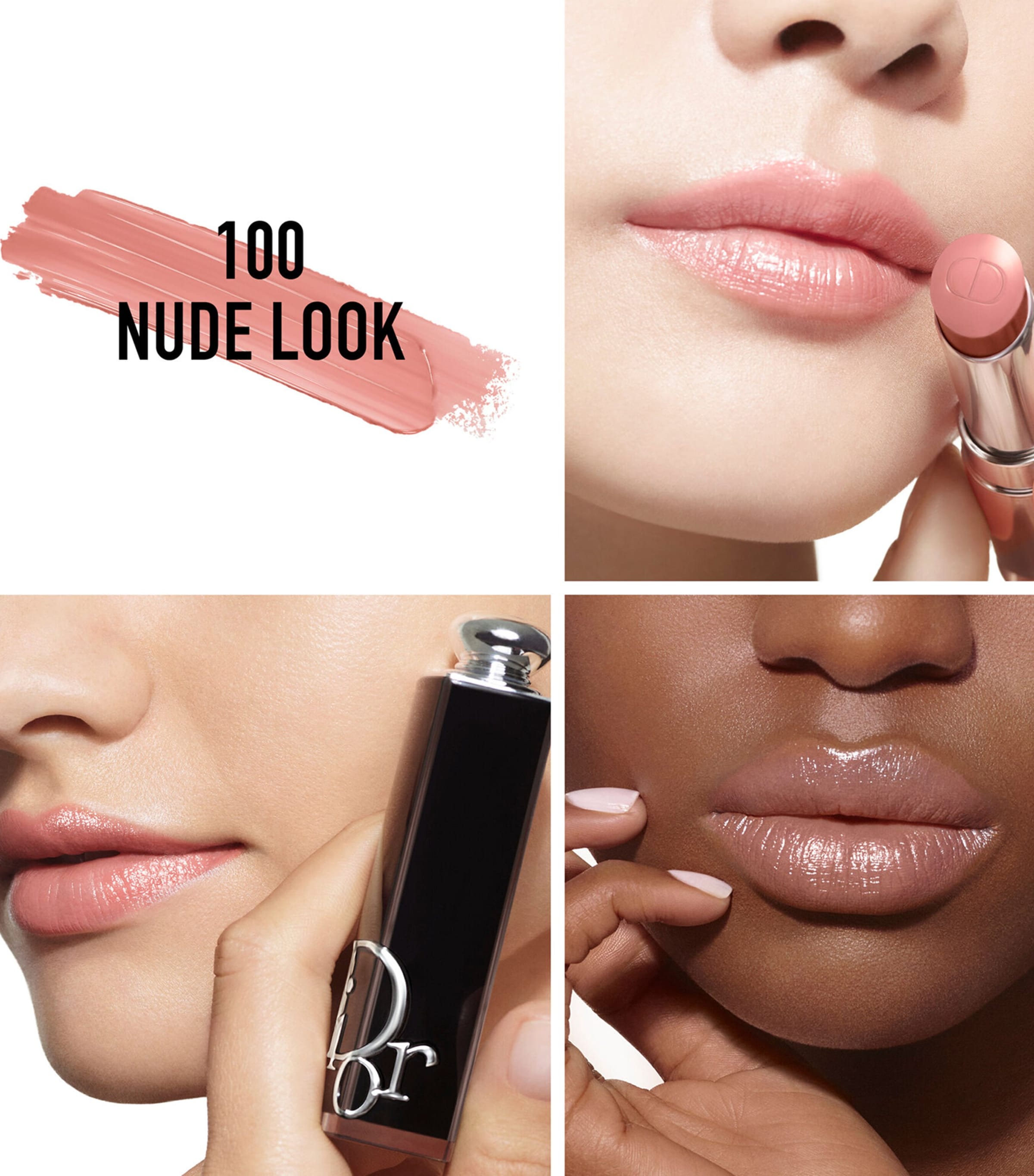 Addict Shine Refill Lipstick 100 NUDE LOOK Image 2
