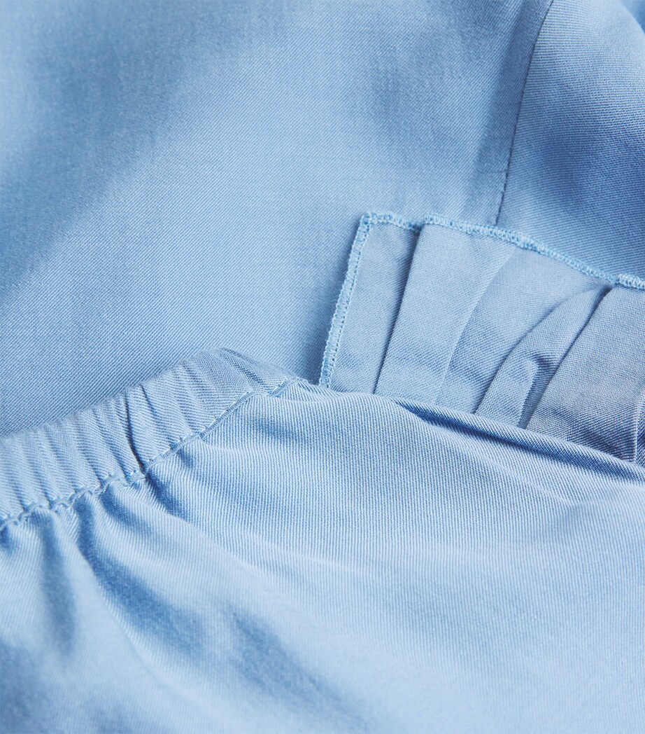 Lyocell-Silk Frilled Cali Shorts 5050 LOBELIA Image 5