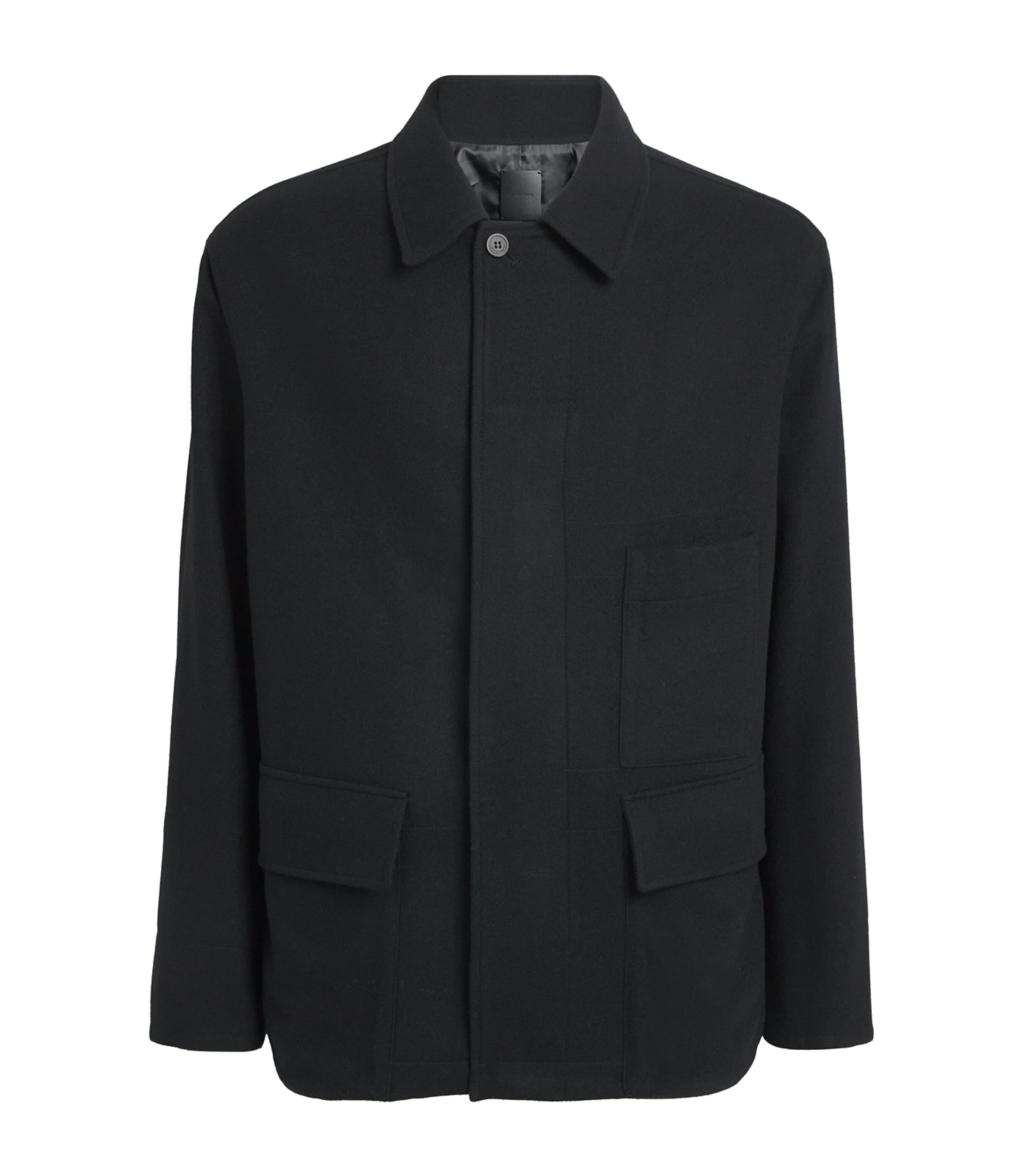 Le 17 Septembre Wool Field Jacket In Black