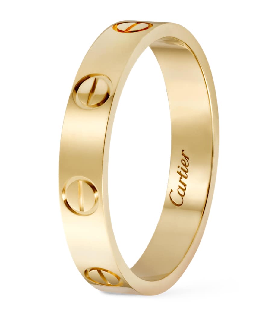 Yellow Gold LOVE Wedding Band NO COLOUR Image 4