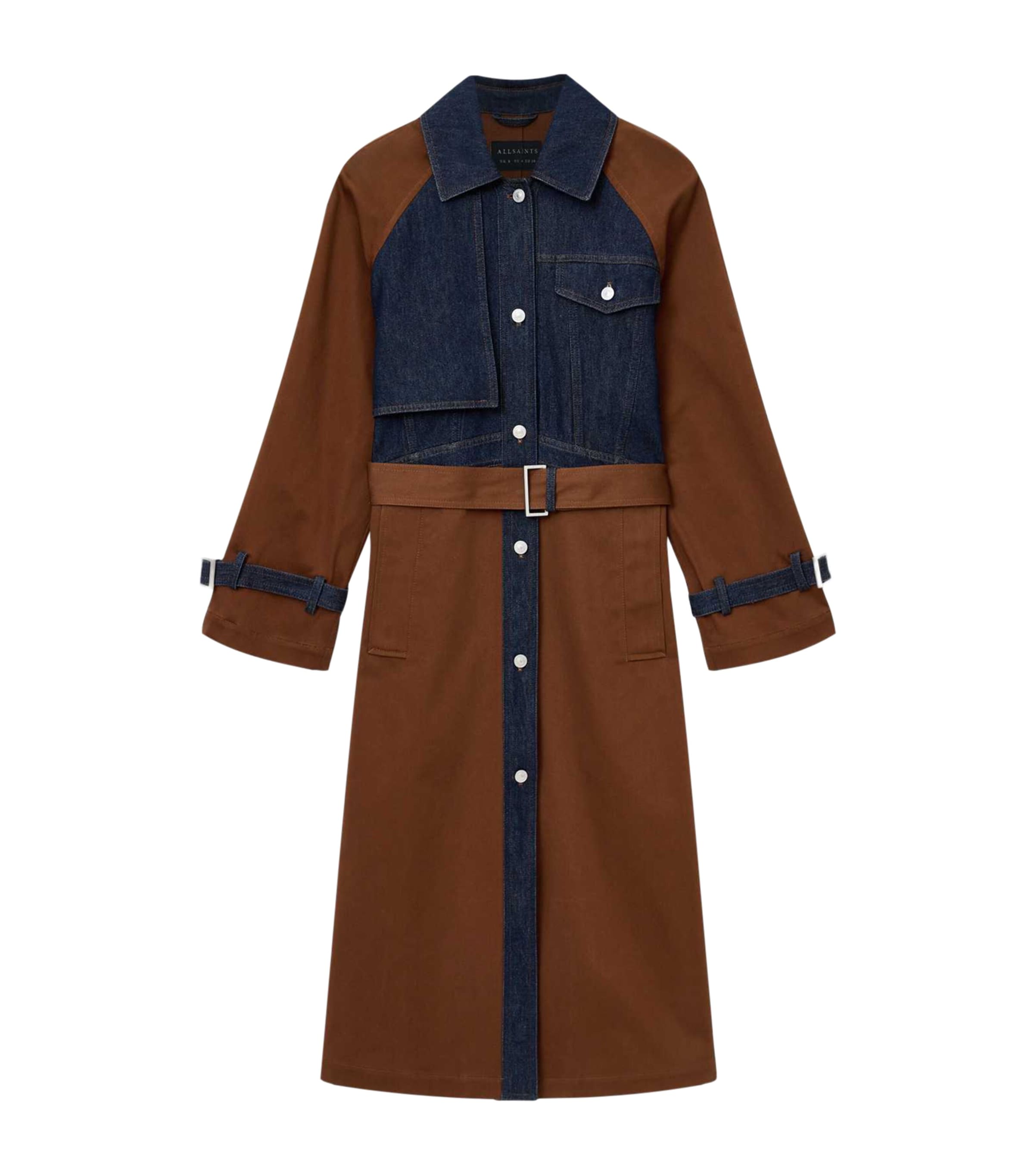 Panelled Dayly Trench Coat COGNAC BROWN Image 1