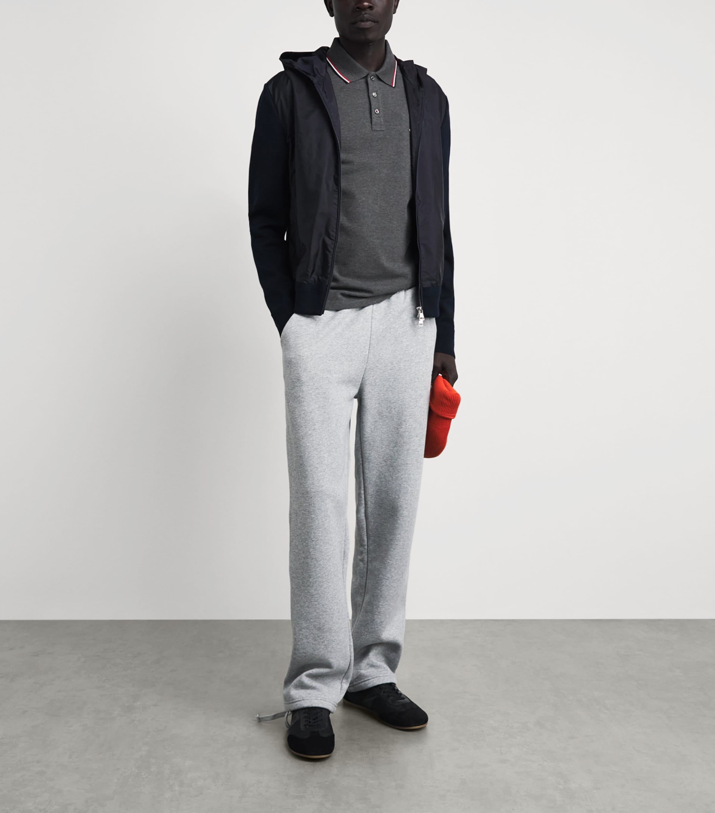 Moncler Mens Cotton Logo Polo Shirt Image 2