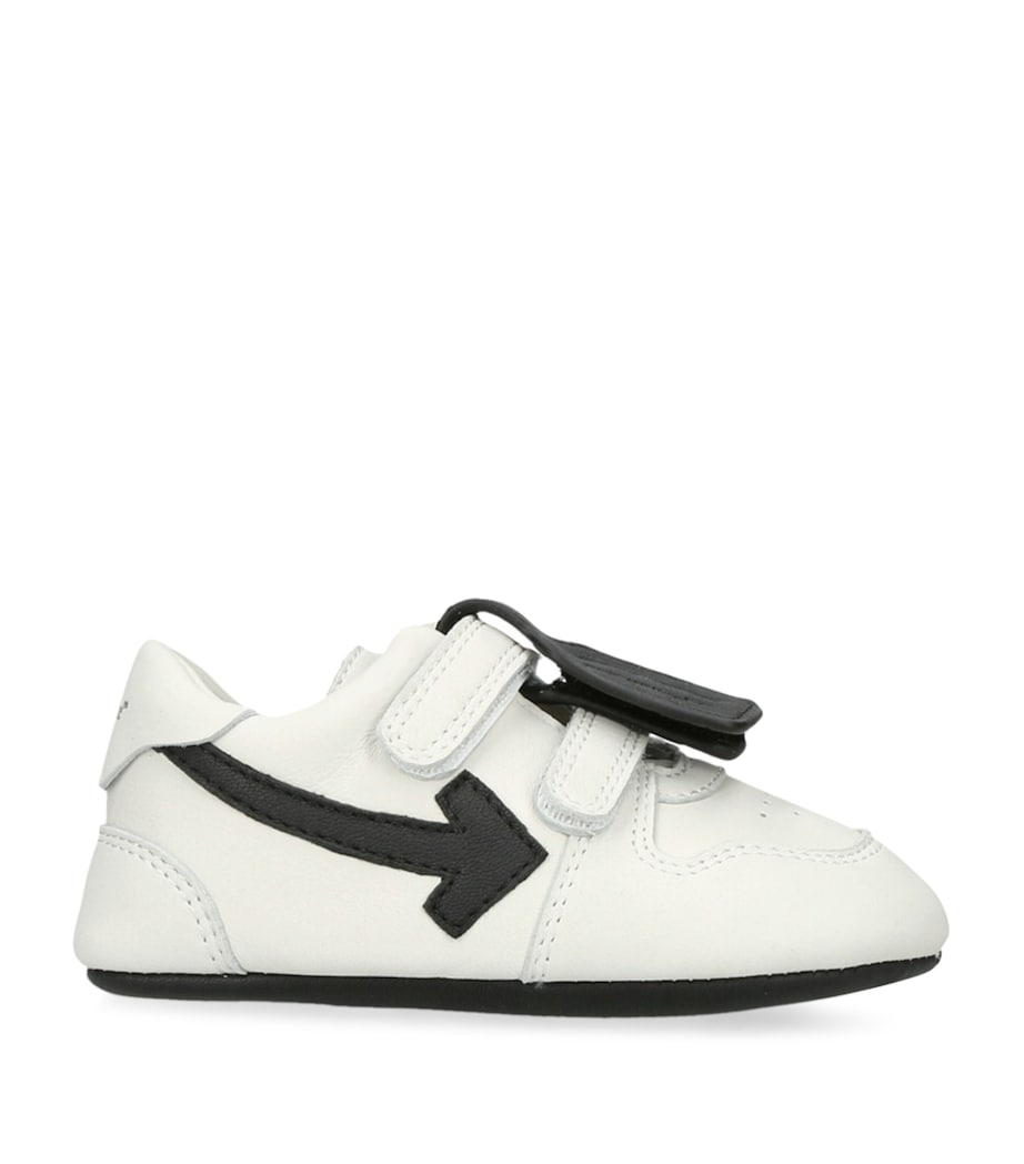 Off-White Kids Leather Out of Office Sneakers White/blk Image 1