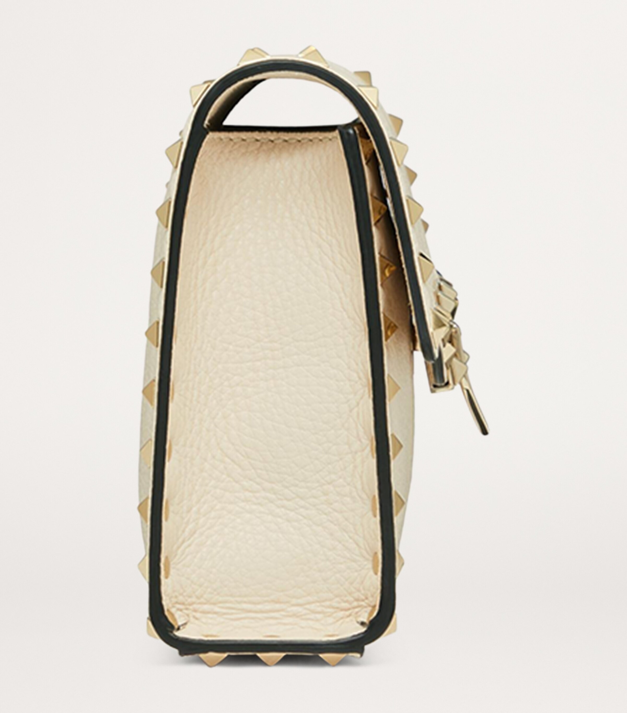 Valentino Garavani Ivory Small Leather Rockstud Cross-Body Valentino Garavani Ivory Small Leather Rockstud Cross-Body