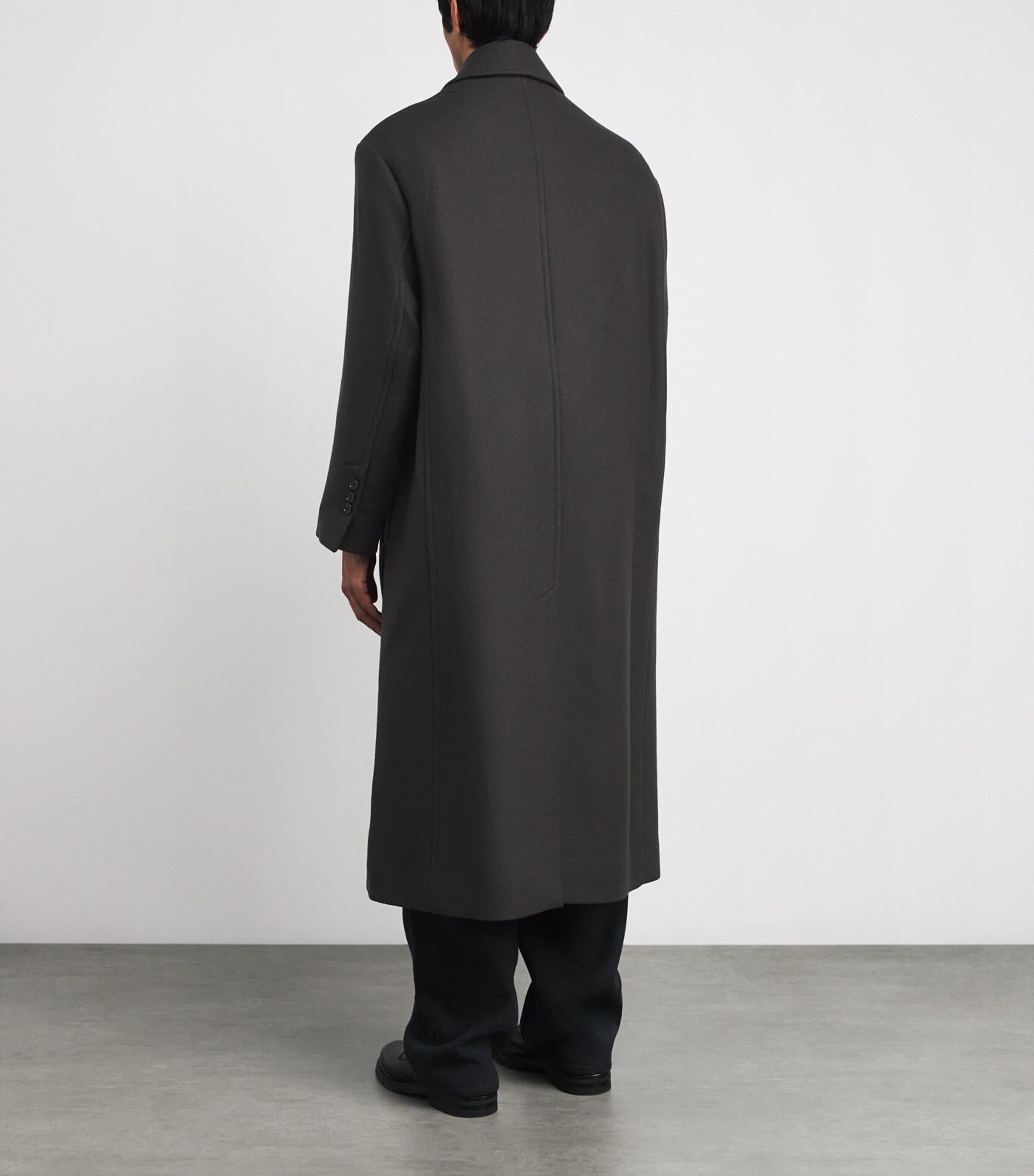 Boiled Wool Overcoat ANTHRACITE Image 4