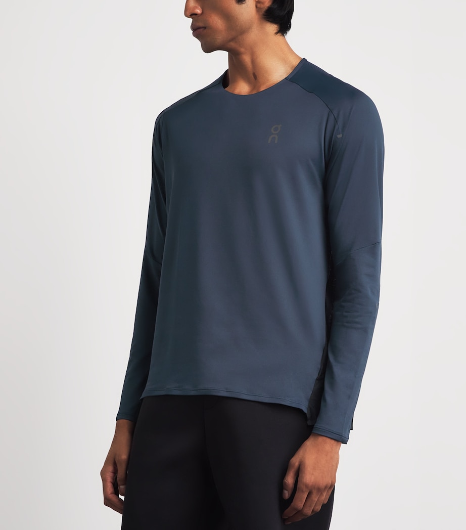 On Mens On Performance T-Shirt Navy | Black Image 4