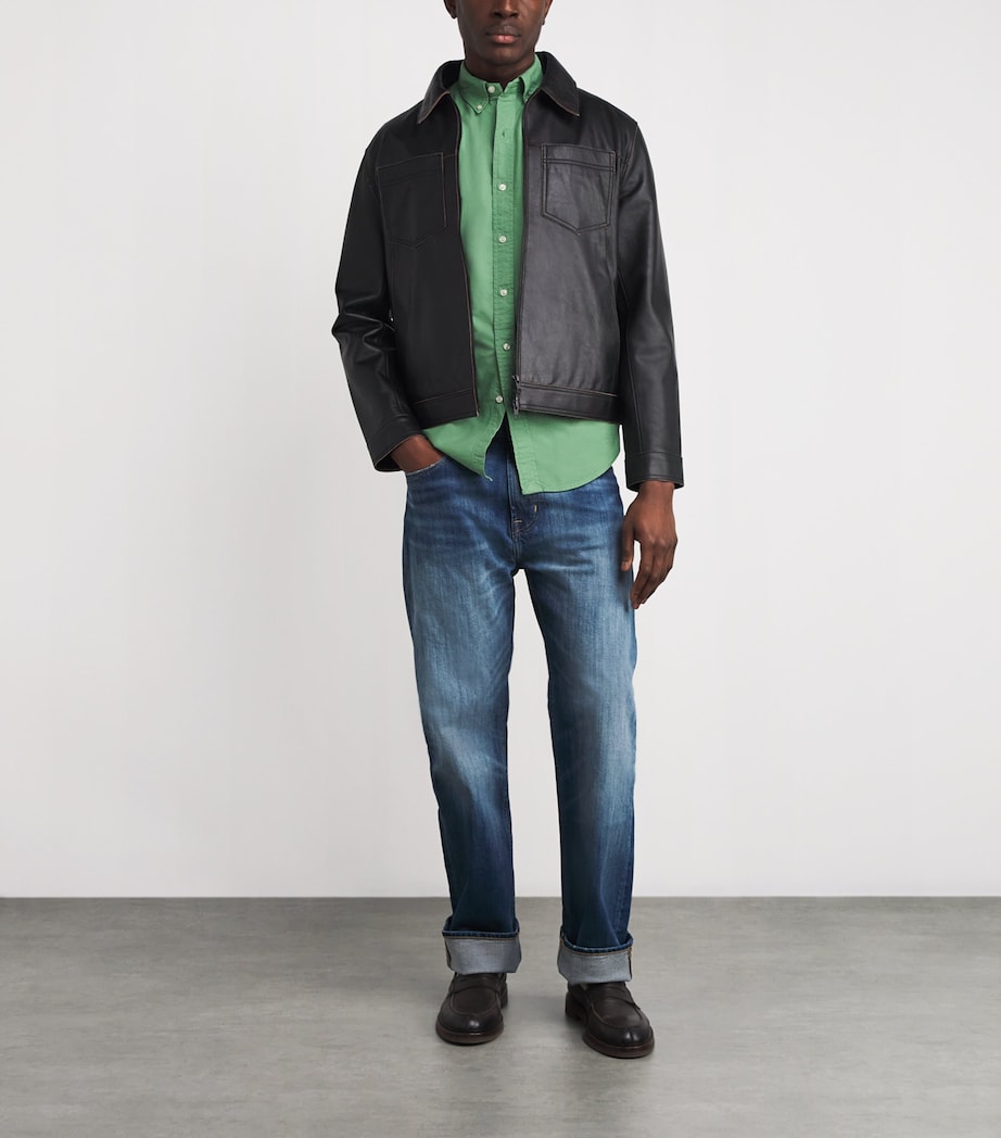 Polo Ralph Lauren Mens Custom Fit Oxford Shirt Outback Green Image 2