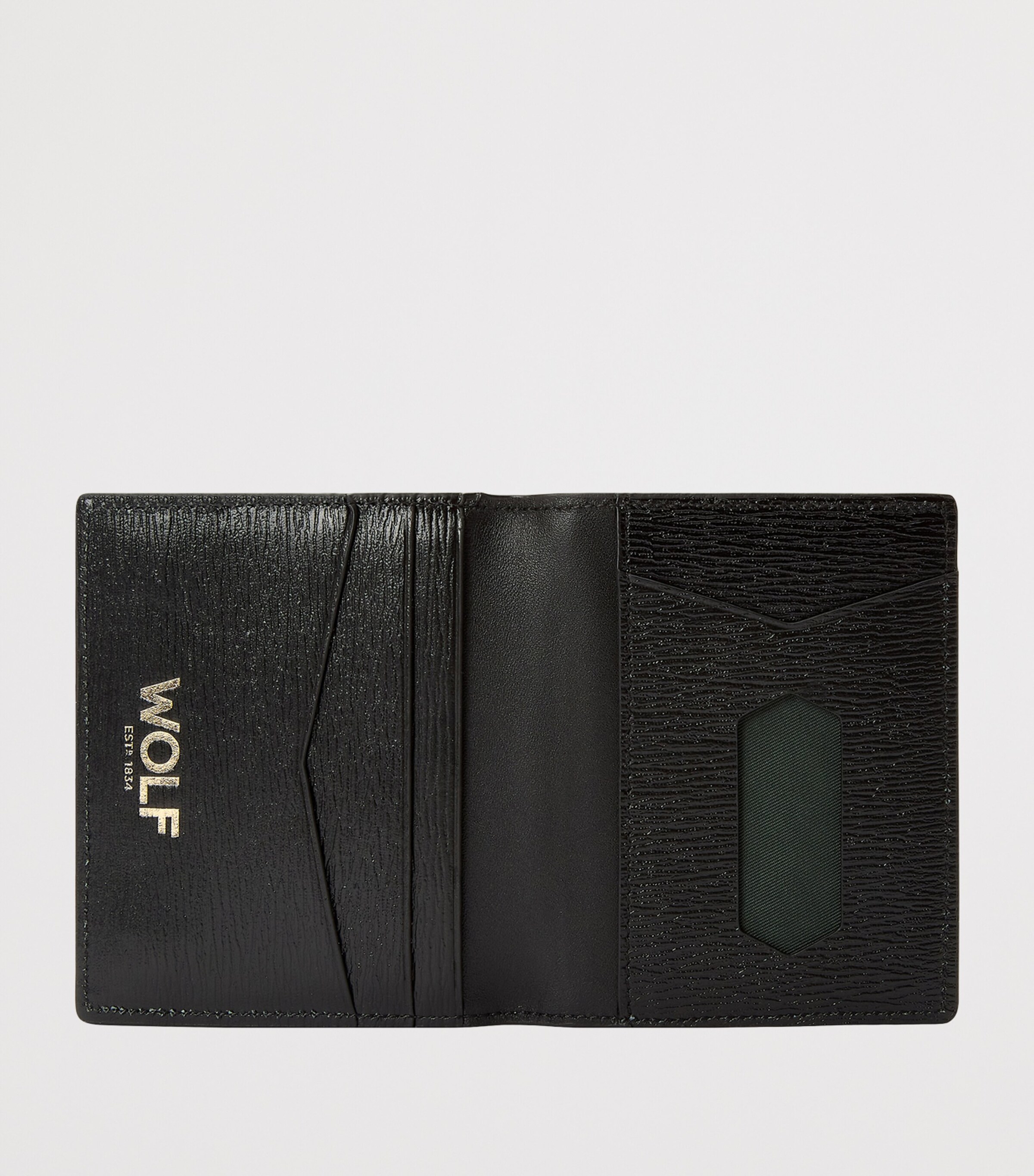 WOLF Leather W ID Case Black Image 3