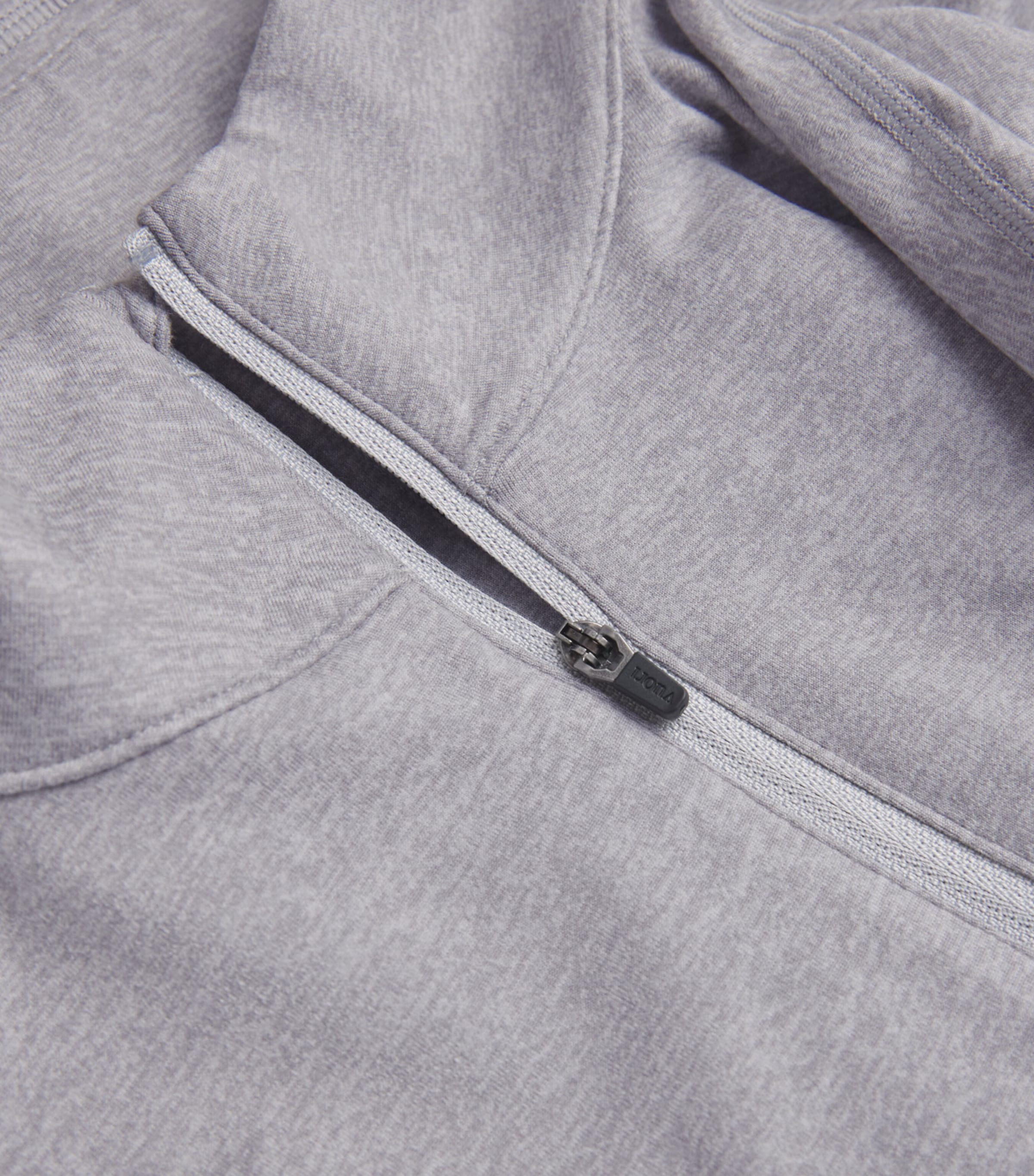 VUORI Mens Half-Zip Ponto Sweatshirt Lhg Lt Heather Grey Image 5