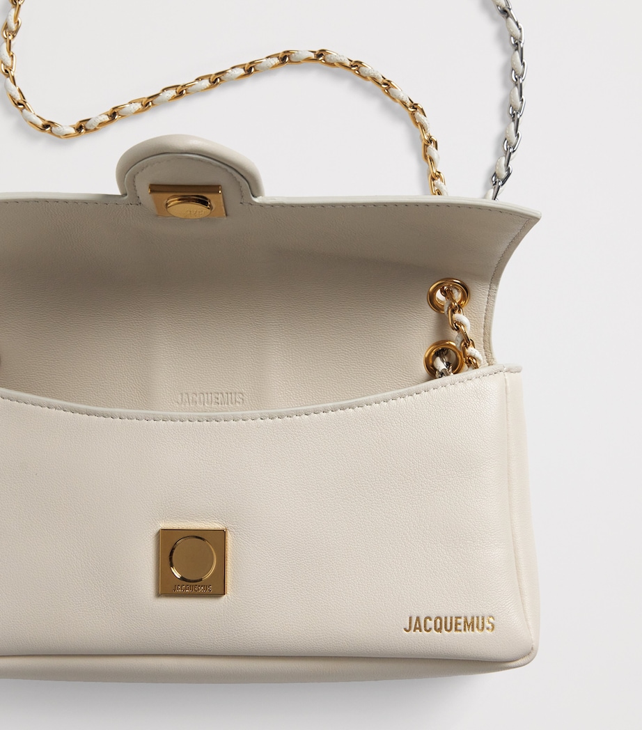 Jacquemus Leather Le Bambino Chaîne Shoulder Bag Light Ivory Image 5