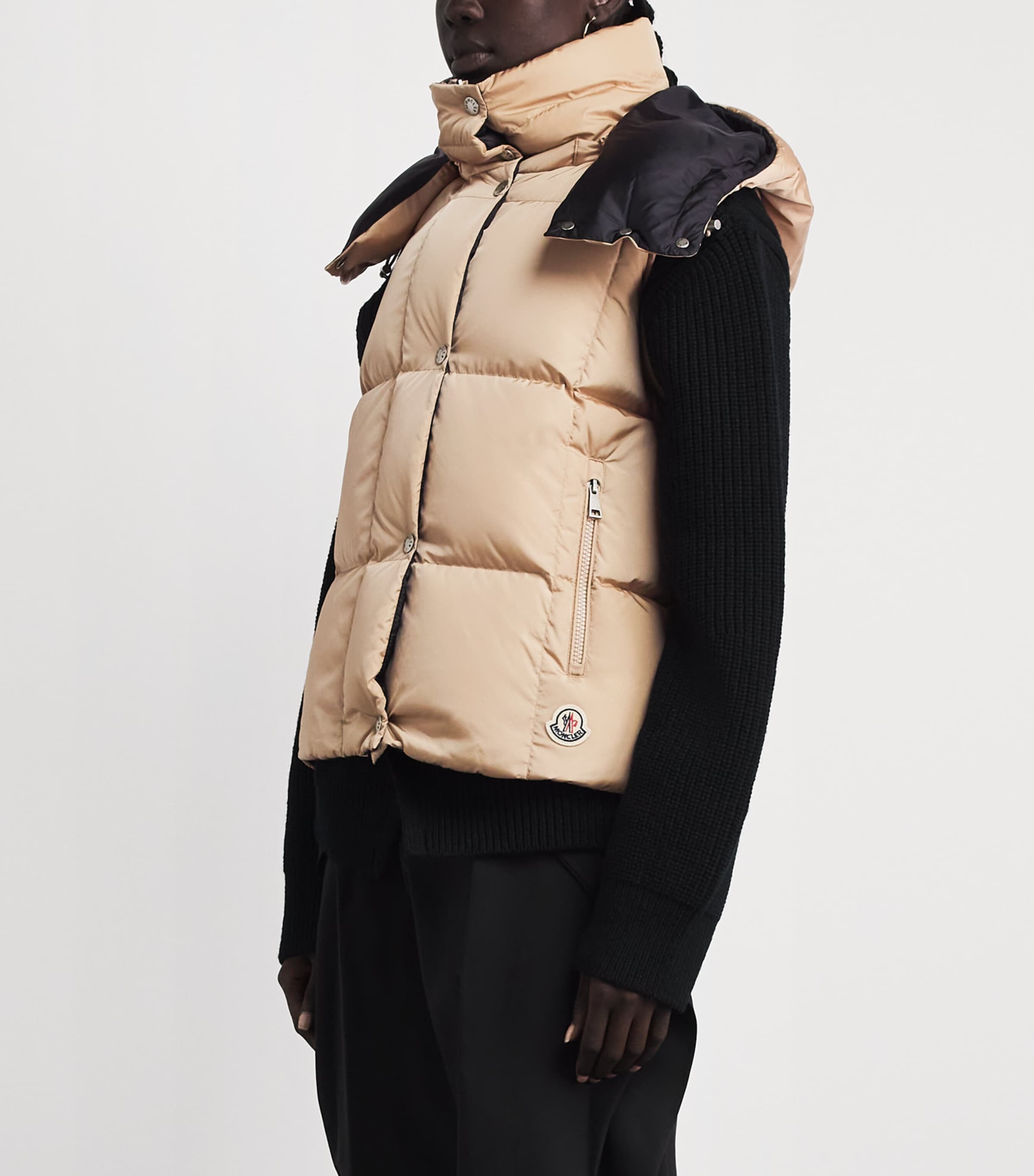 Moncler Womens Down Quilted Macareux Gilet Image 4