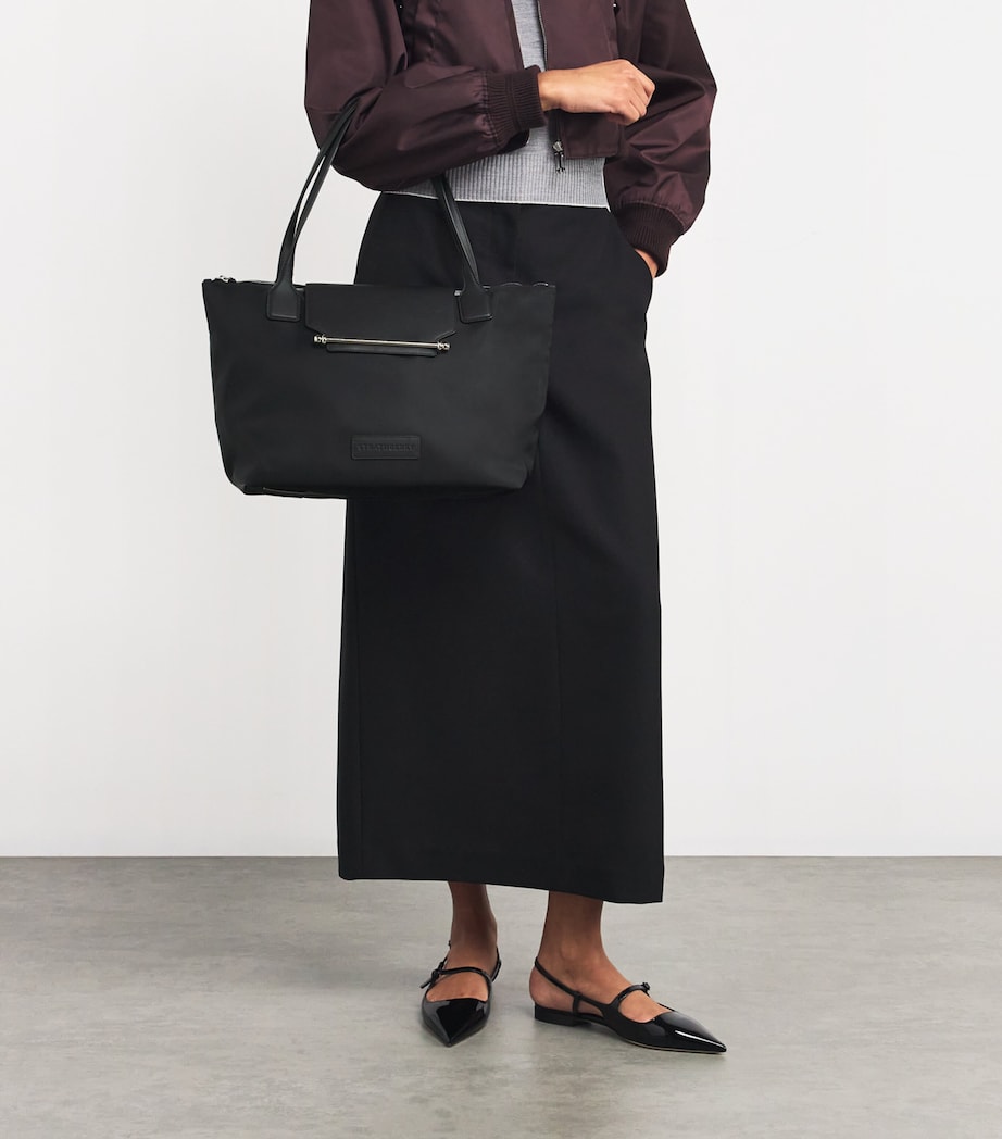 Strathberry Nylon Tote Bag Black Image 5