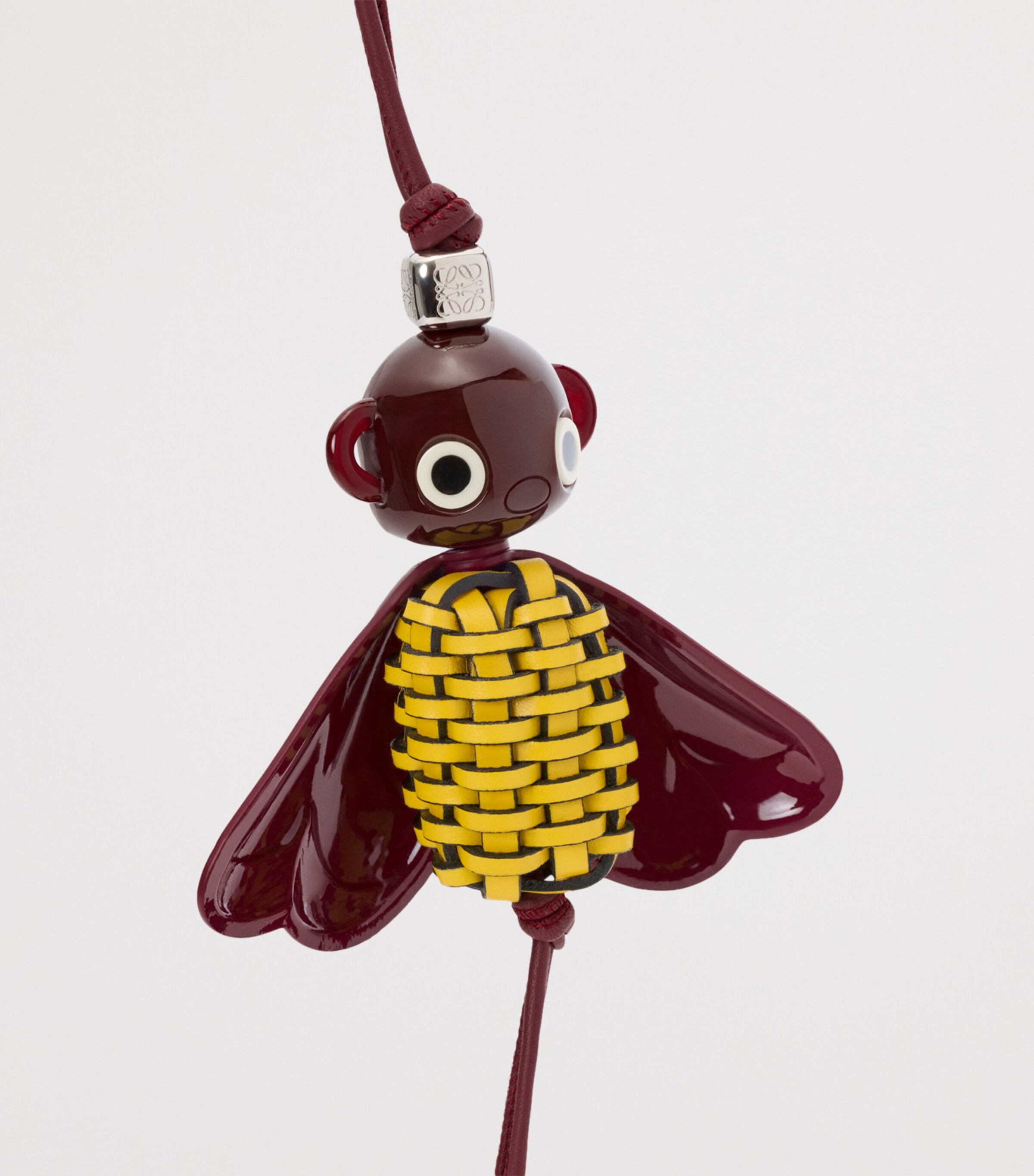 LOEWE Leather-Resin Blombee Charm Yellow Image 2