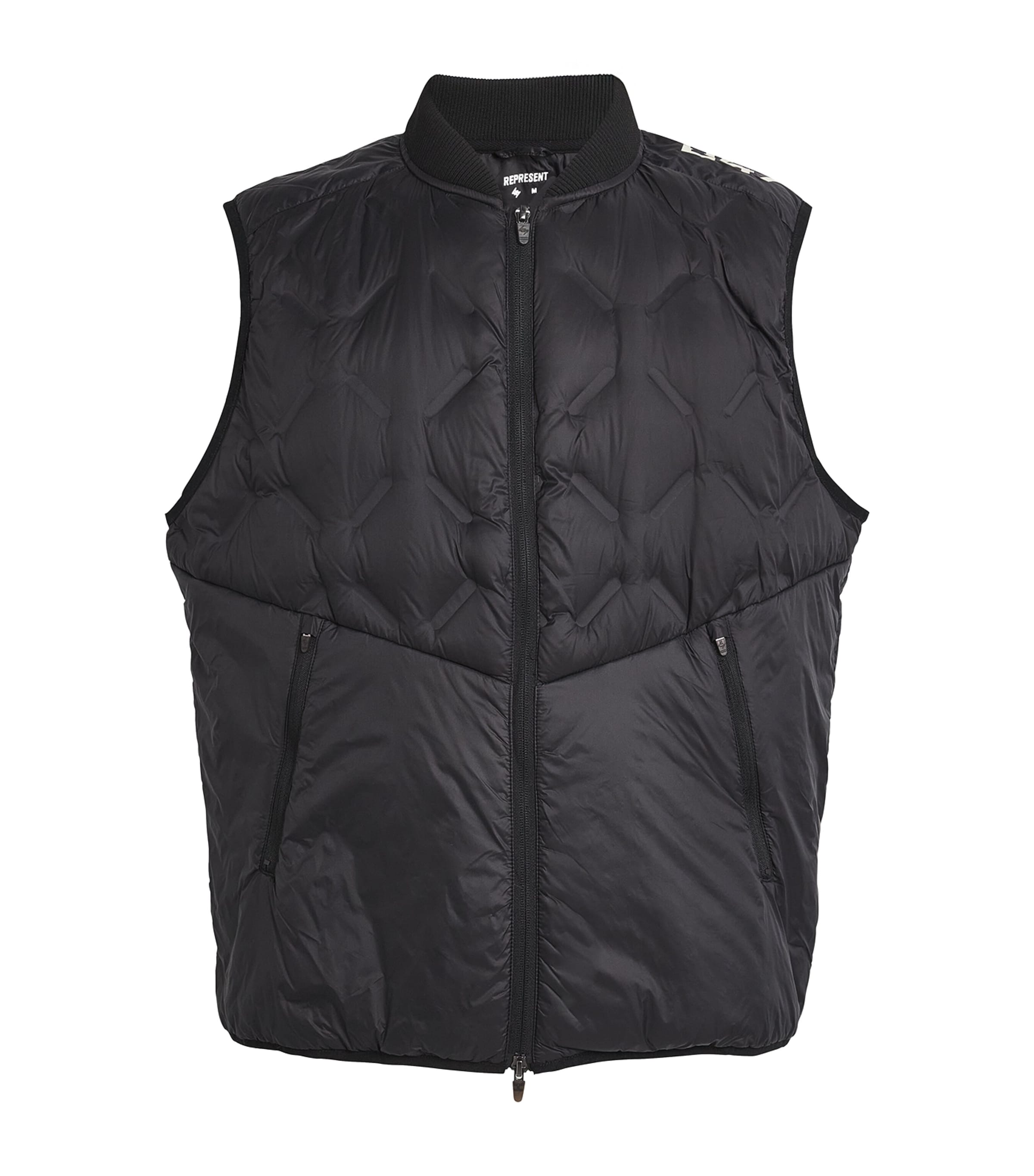 Shop Represent Down-filled Lightweight Gilet In Black