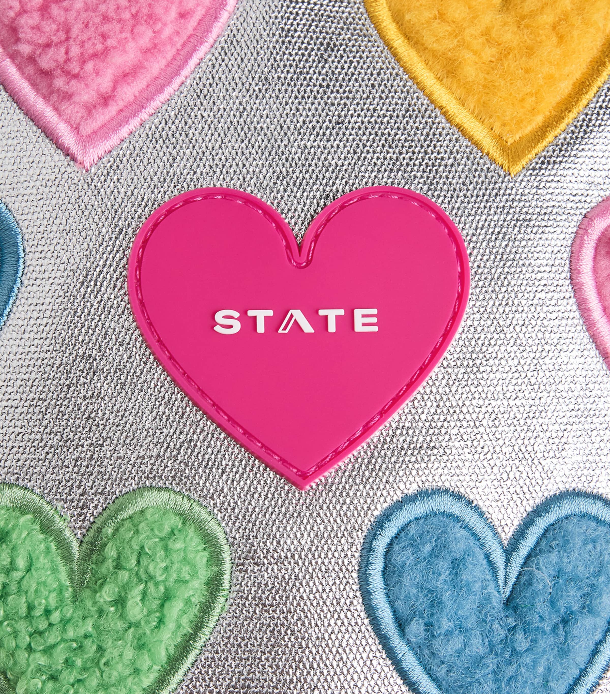 STATE Bags Mini Heart Kane Backpack Happy Fuzzy Hearts Image 4