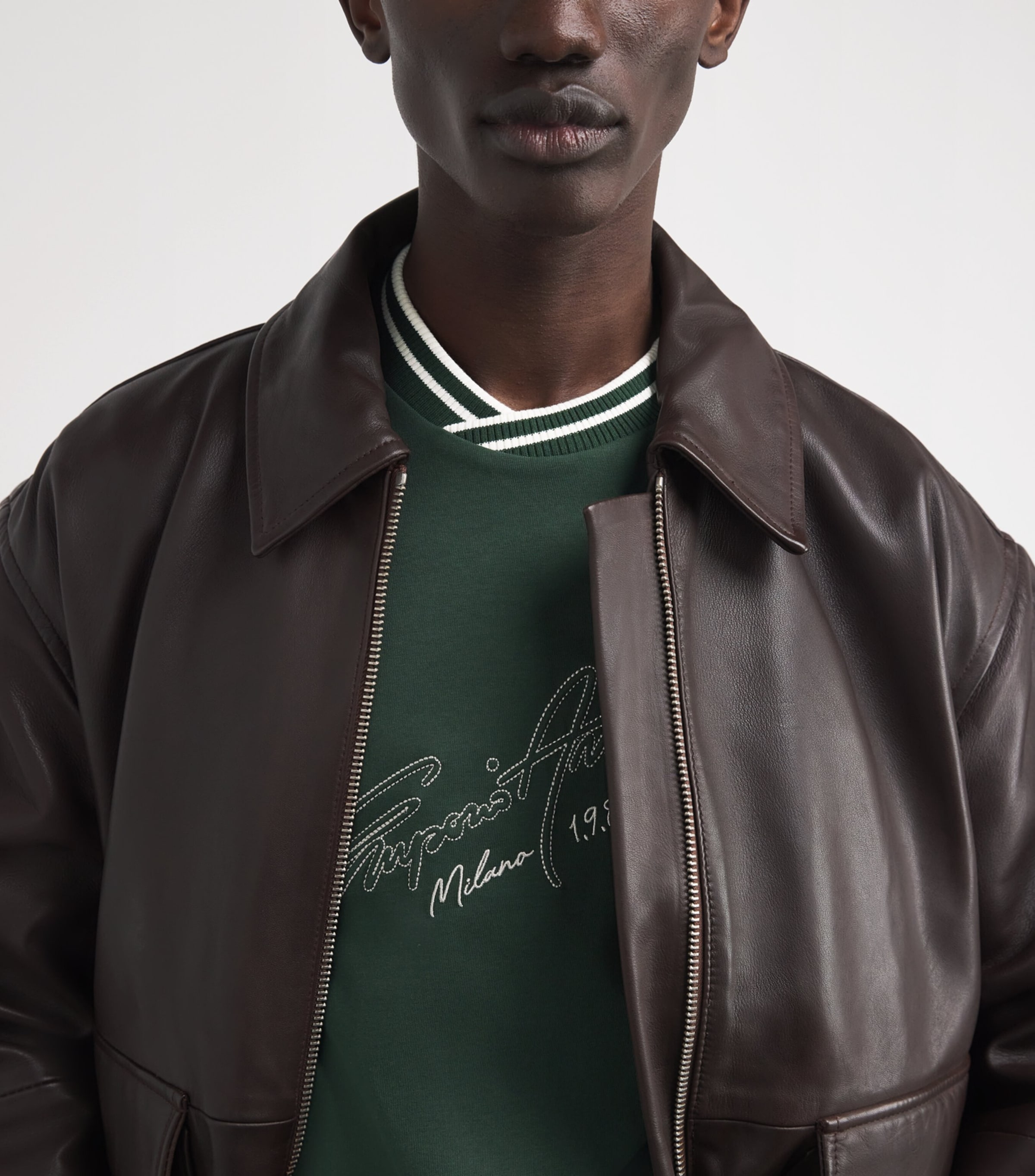 Cotton Embroidered Logo T-Shirt U7263 Image 6