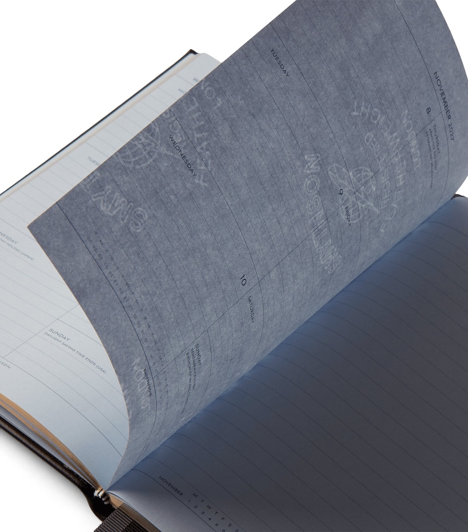 Smythson Leather Soho Weekly Diary 2027 Black Image 3