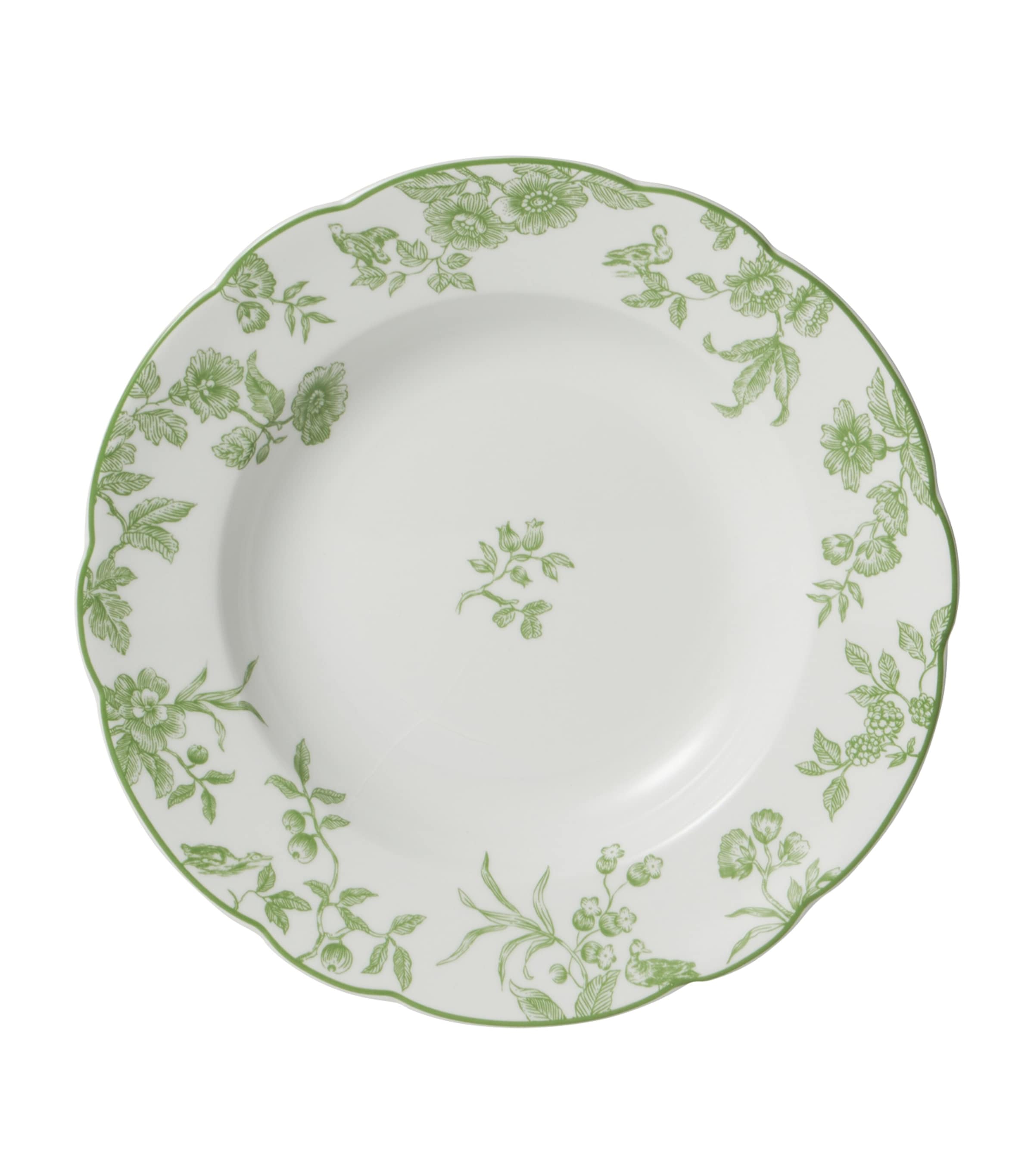 Bernardaud Albertine Rim Soup Plate In Green