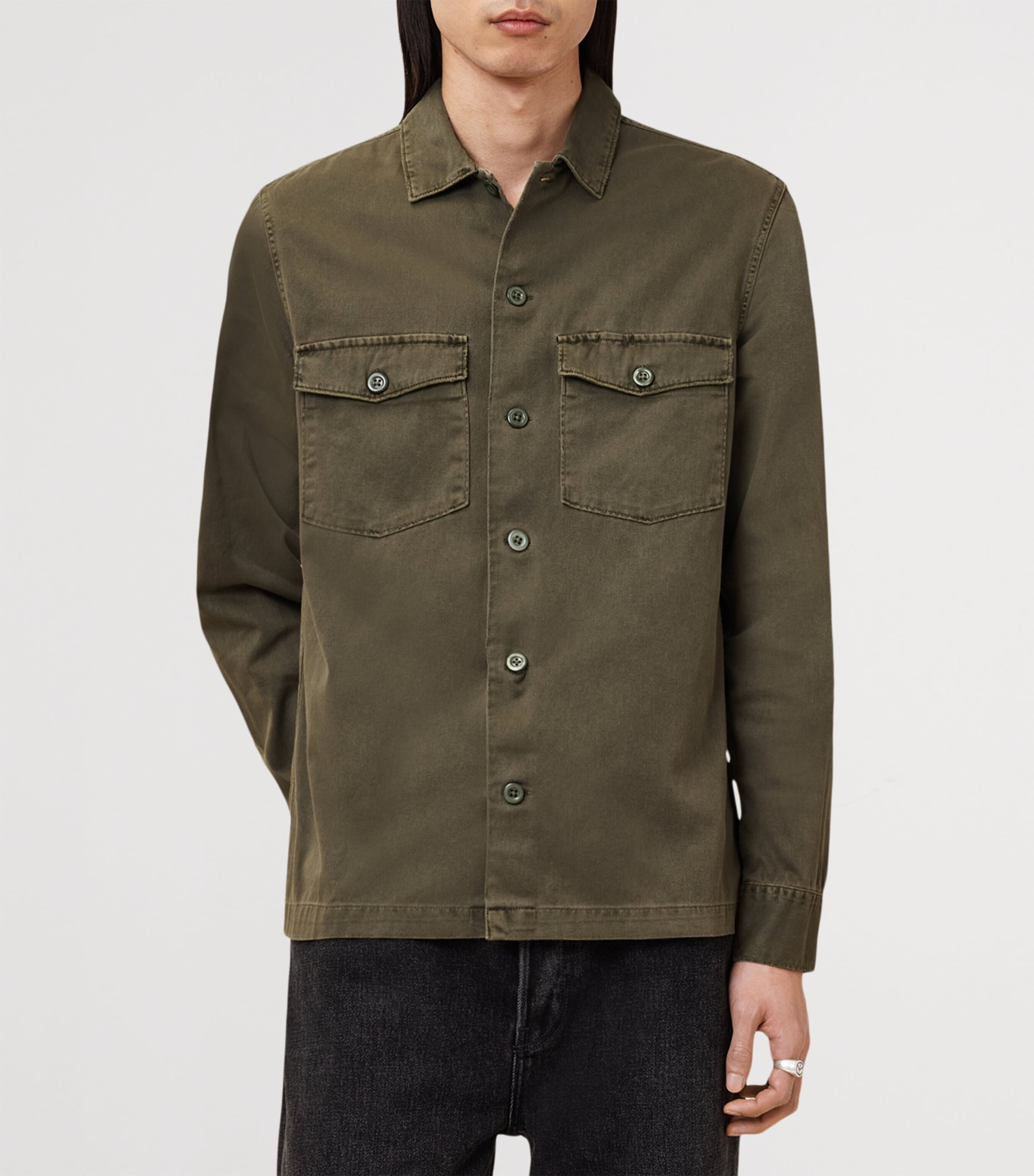 Cotton Spotter Overshirt CARGO GREEN Image 5