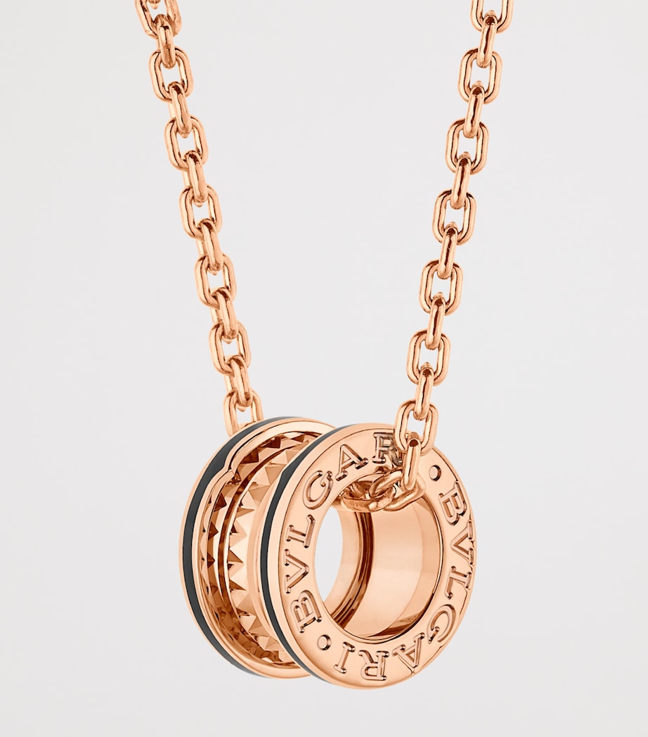Rose Gold and Ceramic B.zero1 Necklace PINK GOLD Image 2