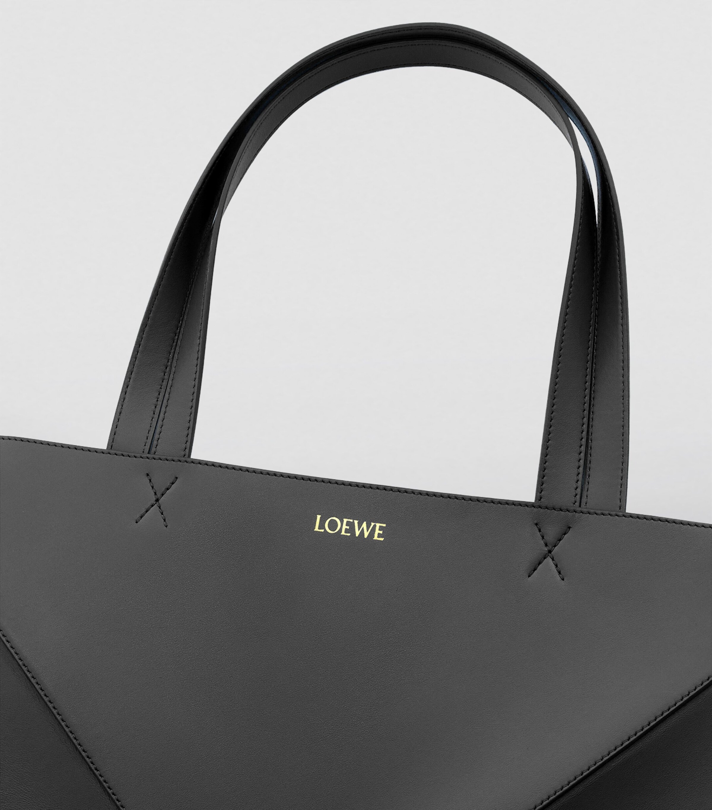 Large Fold Puzzle Tote Bag BLACK Image 7