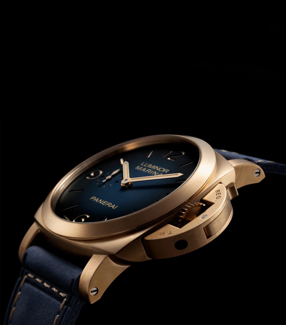 Panerai Bronzo Luminor Marina Watch 44mm Blue Image 5
